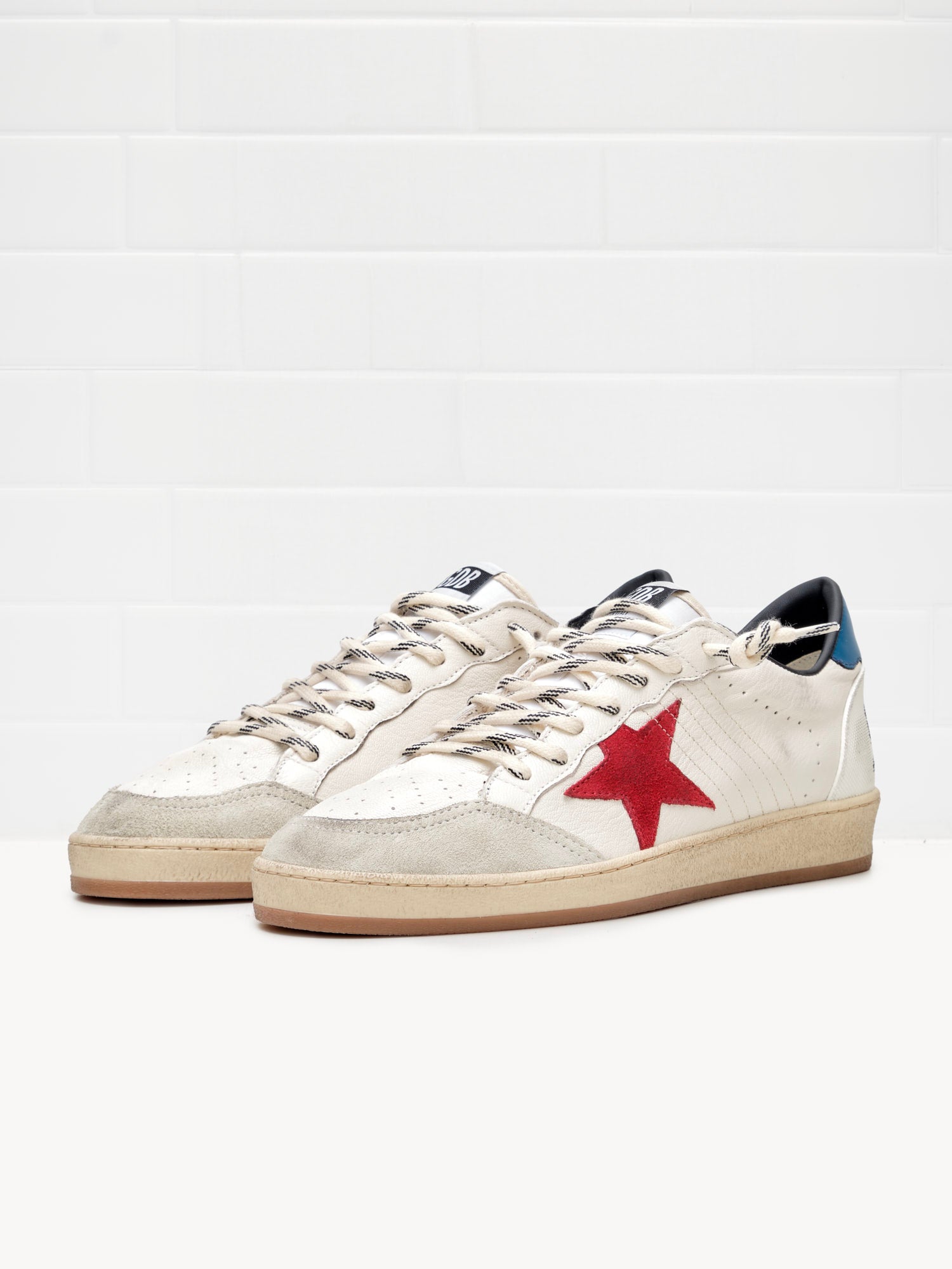 golden goose - Sneakers Ball Star Man white red blue
