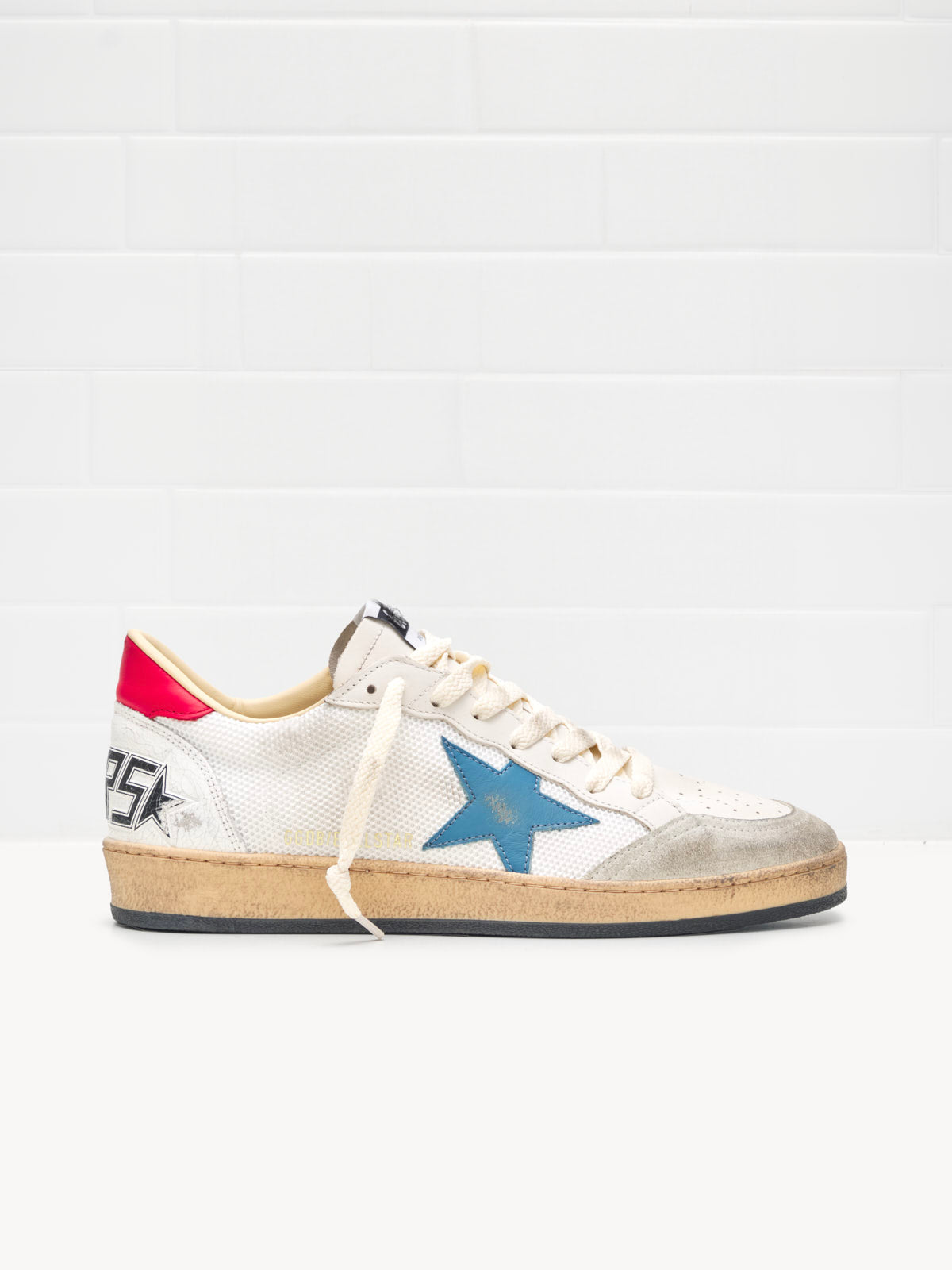 Golden Goose Ball Star Man white ice red teal MQ World