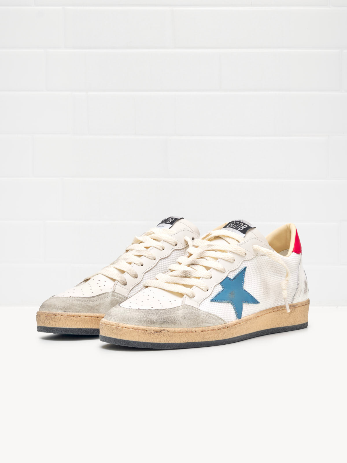 golden goose - Sneakers Ball Star Man white ice red teal