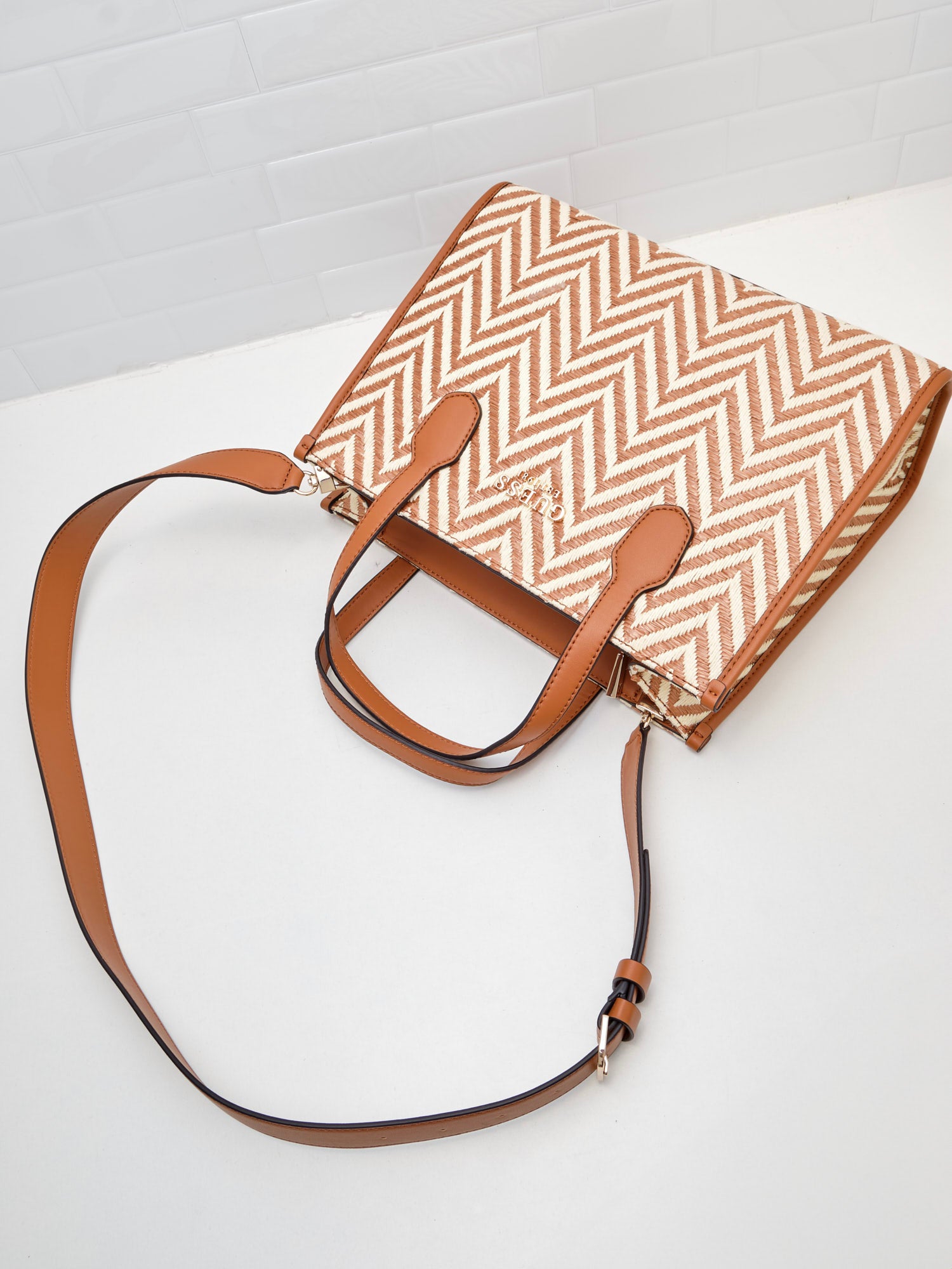 Guess - Borsa Silvana 2 Tote cognac marrone