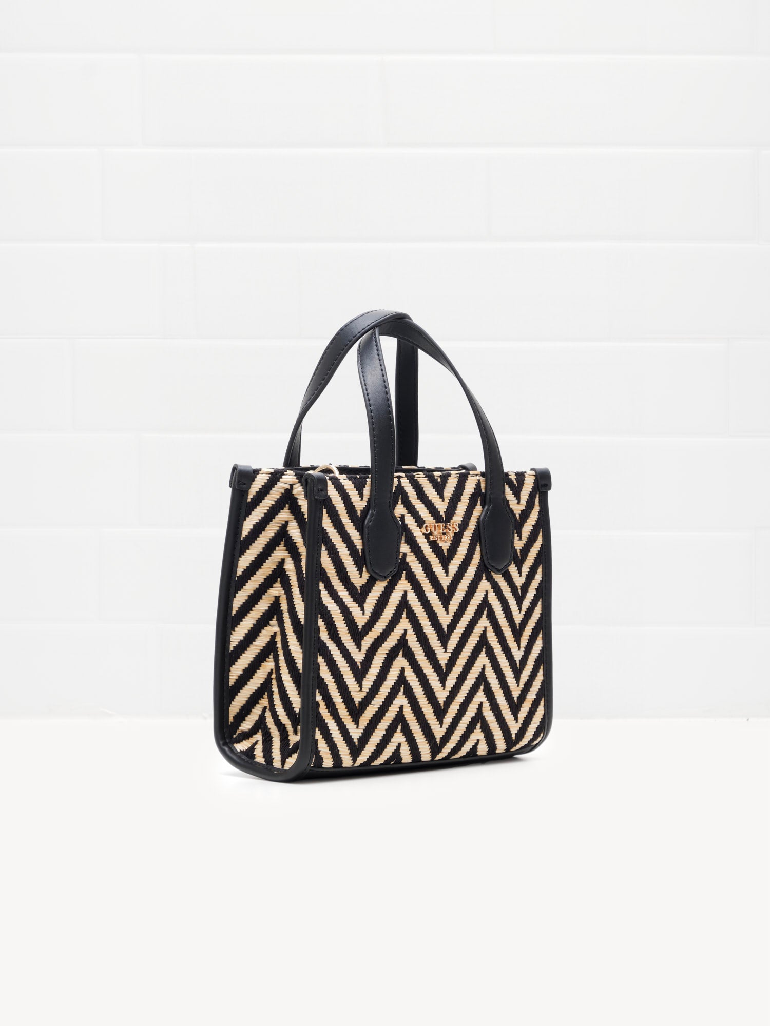 Guess - Borsa Silvana Mini 2 Compartment Tote black