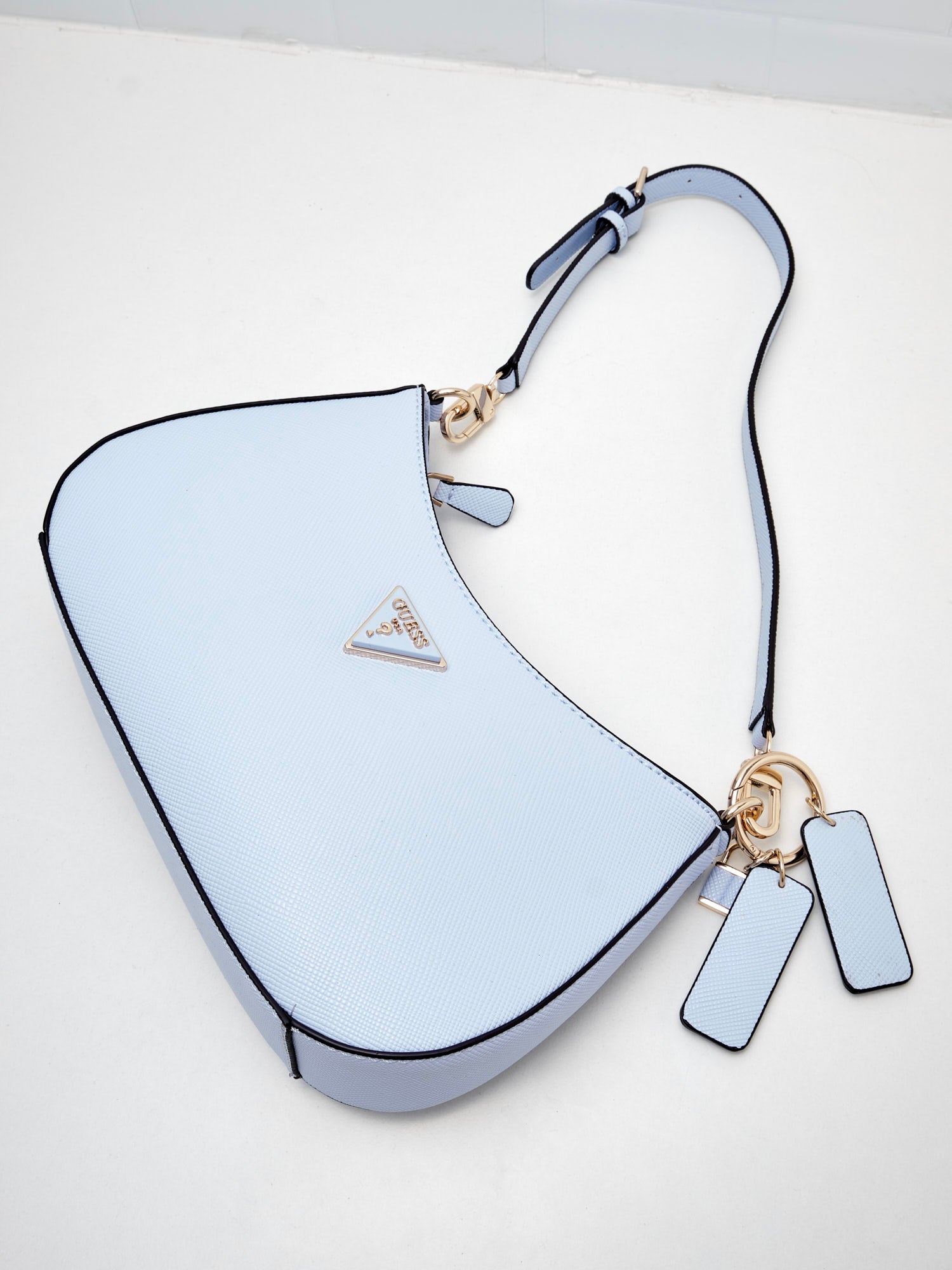 Guess - Borsa Noelle Shoulder sky blue