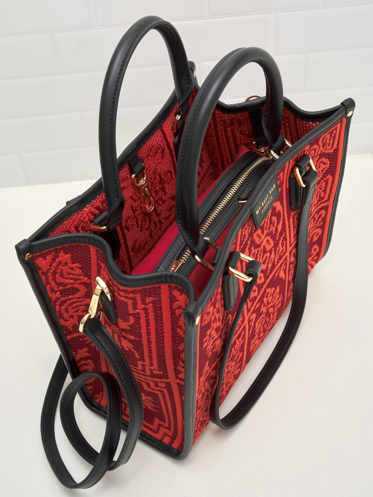 My Best Bag Firenze - Borsa Shopping Atena Corniola 28cm