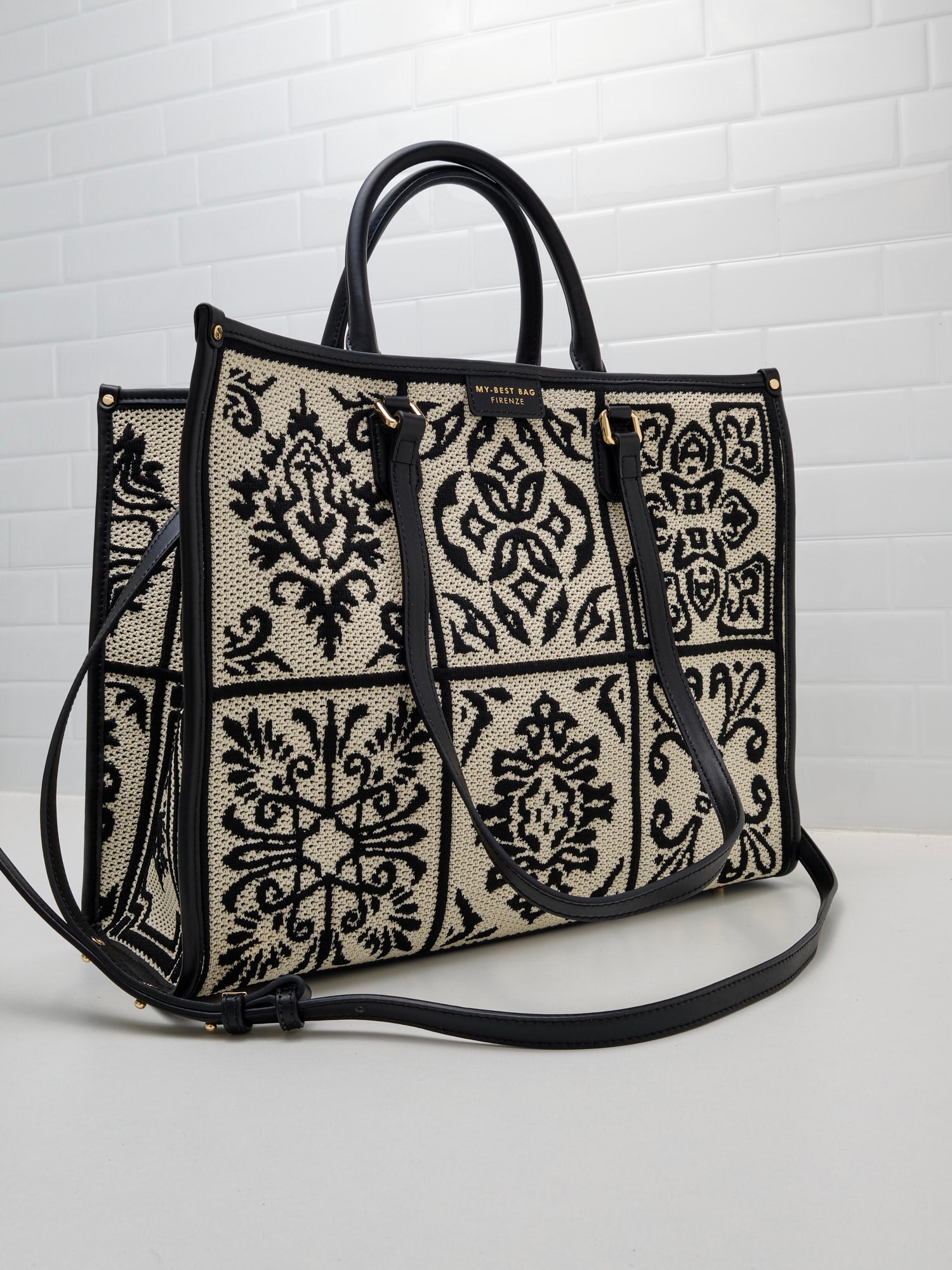 My Best Bag Firenze Shopping Lisbona nero 39cm