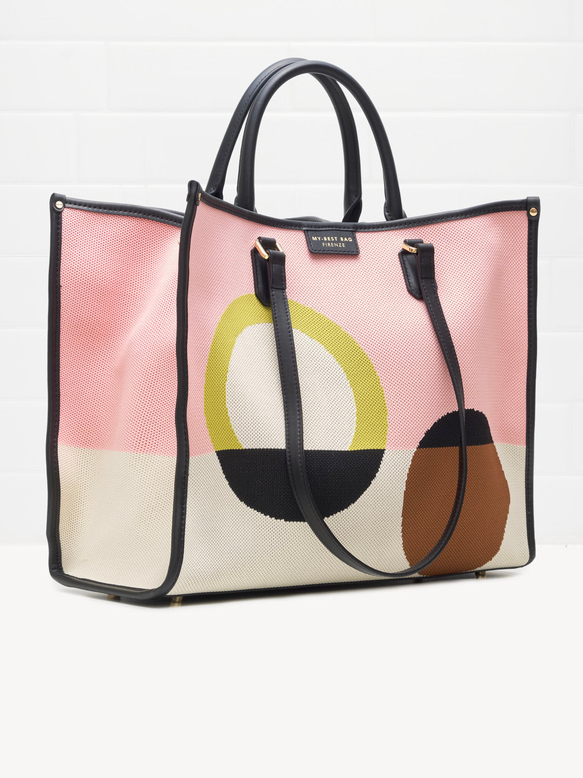My Best Bag Firenze - Borsa Shopping Bauhaus nude 39cm