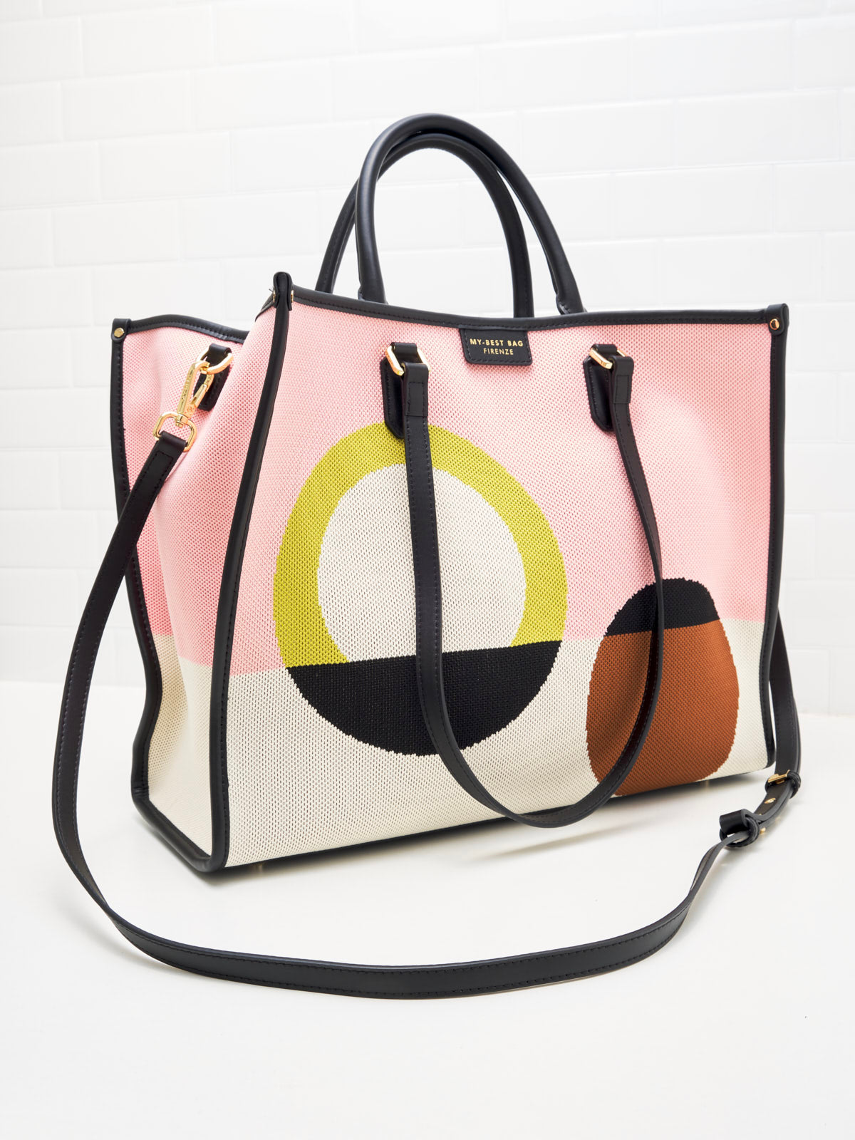 My Best Bag Firenze - Borsa Shopping Bauhaus nude 39cm