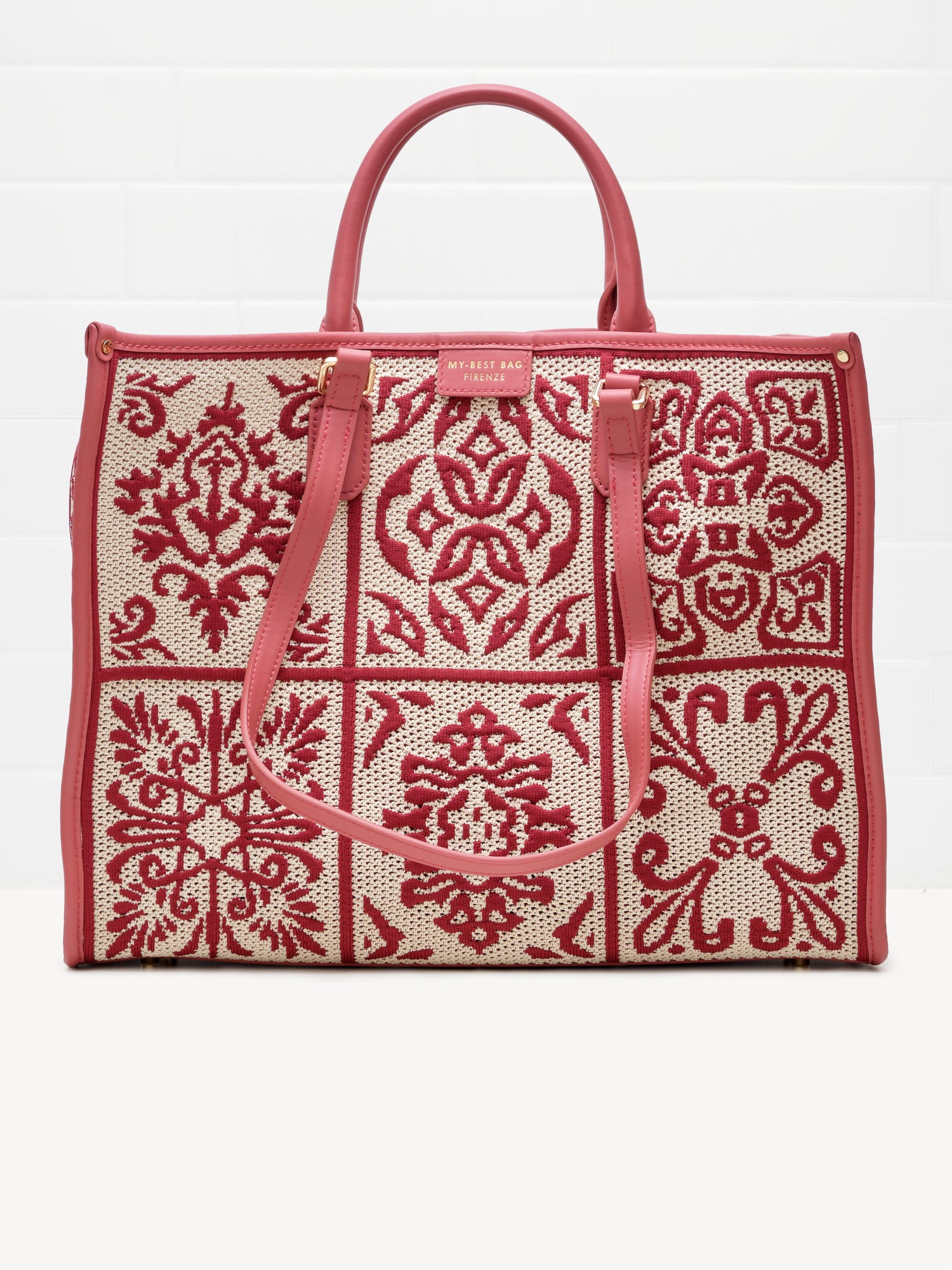 My Best Bag Firenze - Borsa Shopping Lisbona Mineral Red 39cm