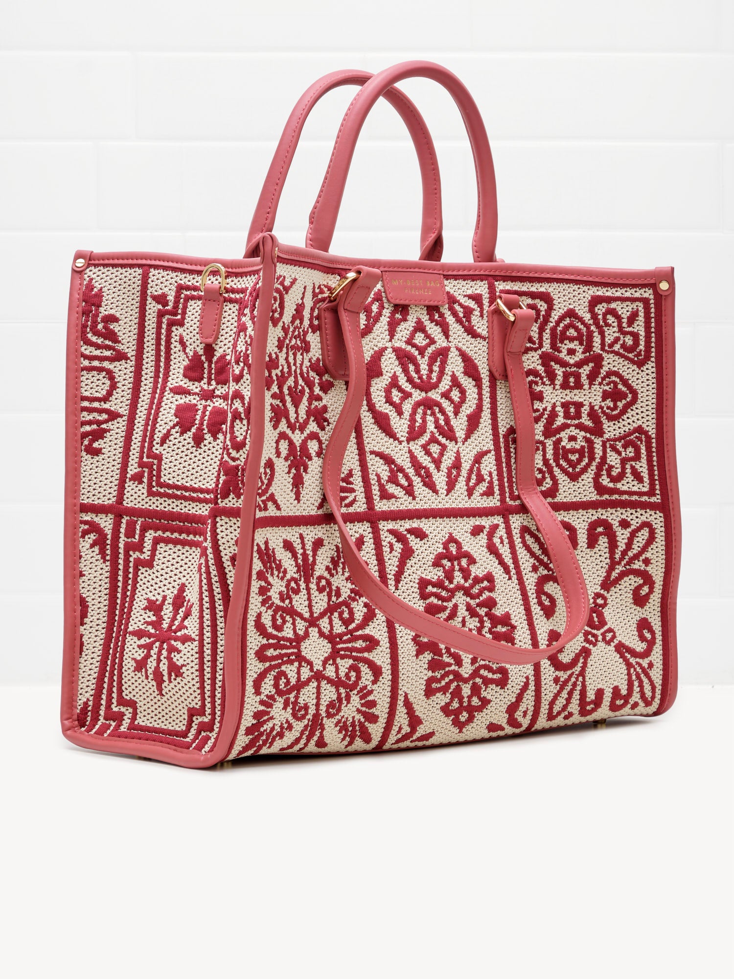 My Best Bag Firenze - Borsa Shopping Lisbona Mineral Red 39cm