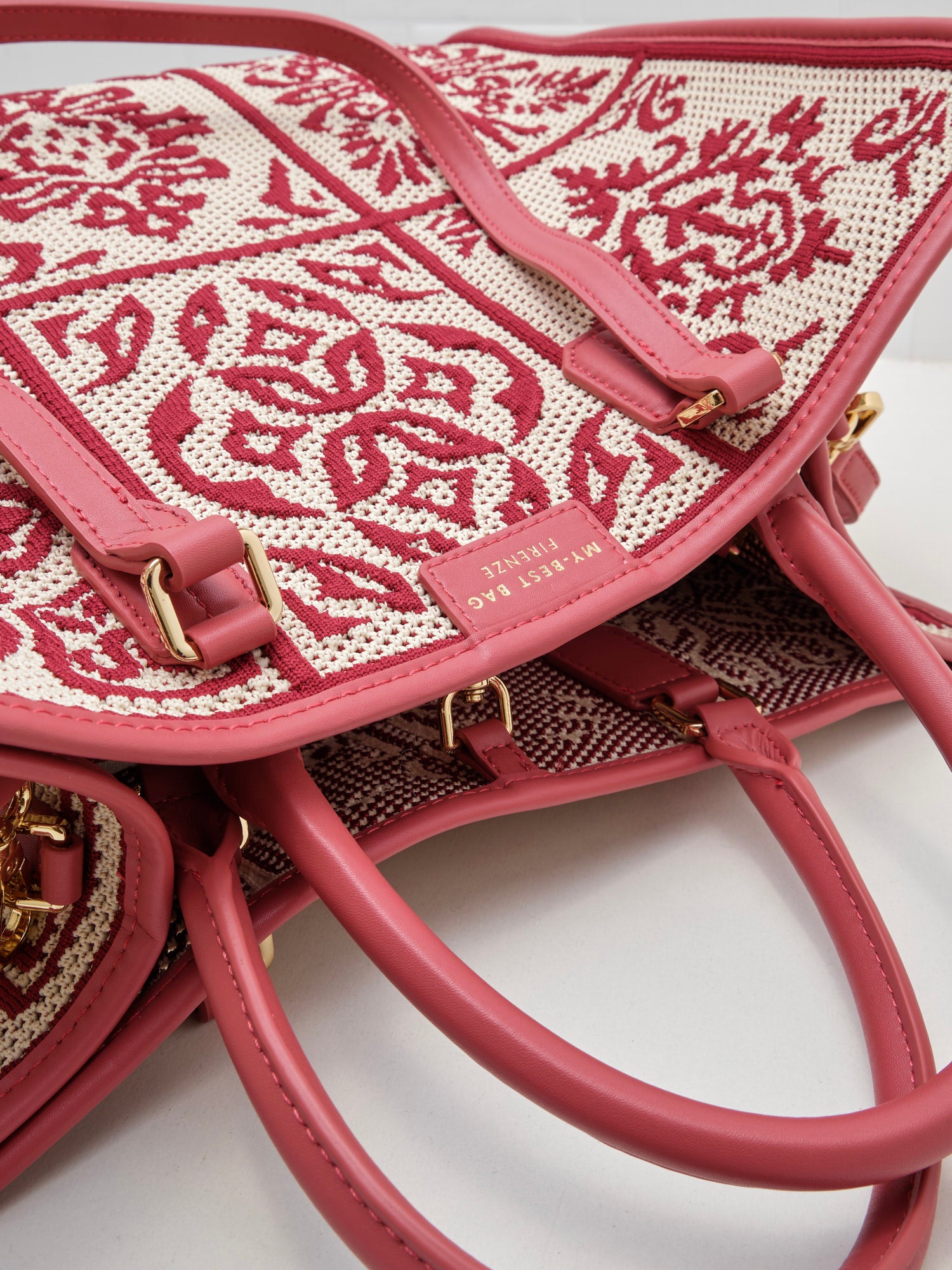 My Best Bag Firenze - Borsa Shopping Lisbona Mineral Red 39cm