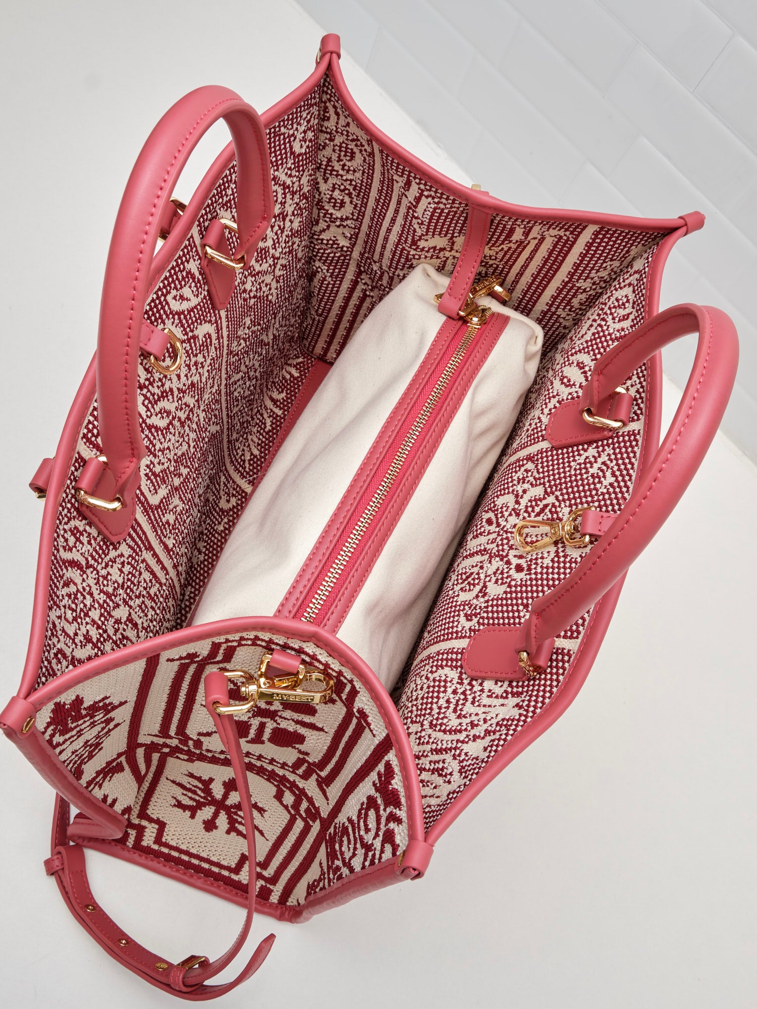 My Best Bag Firenze - Borsa Shopping Lisbona Mineral Red 39cm