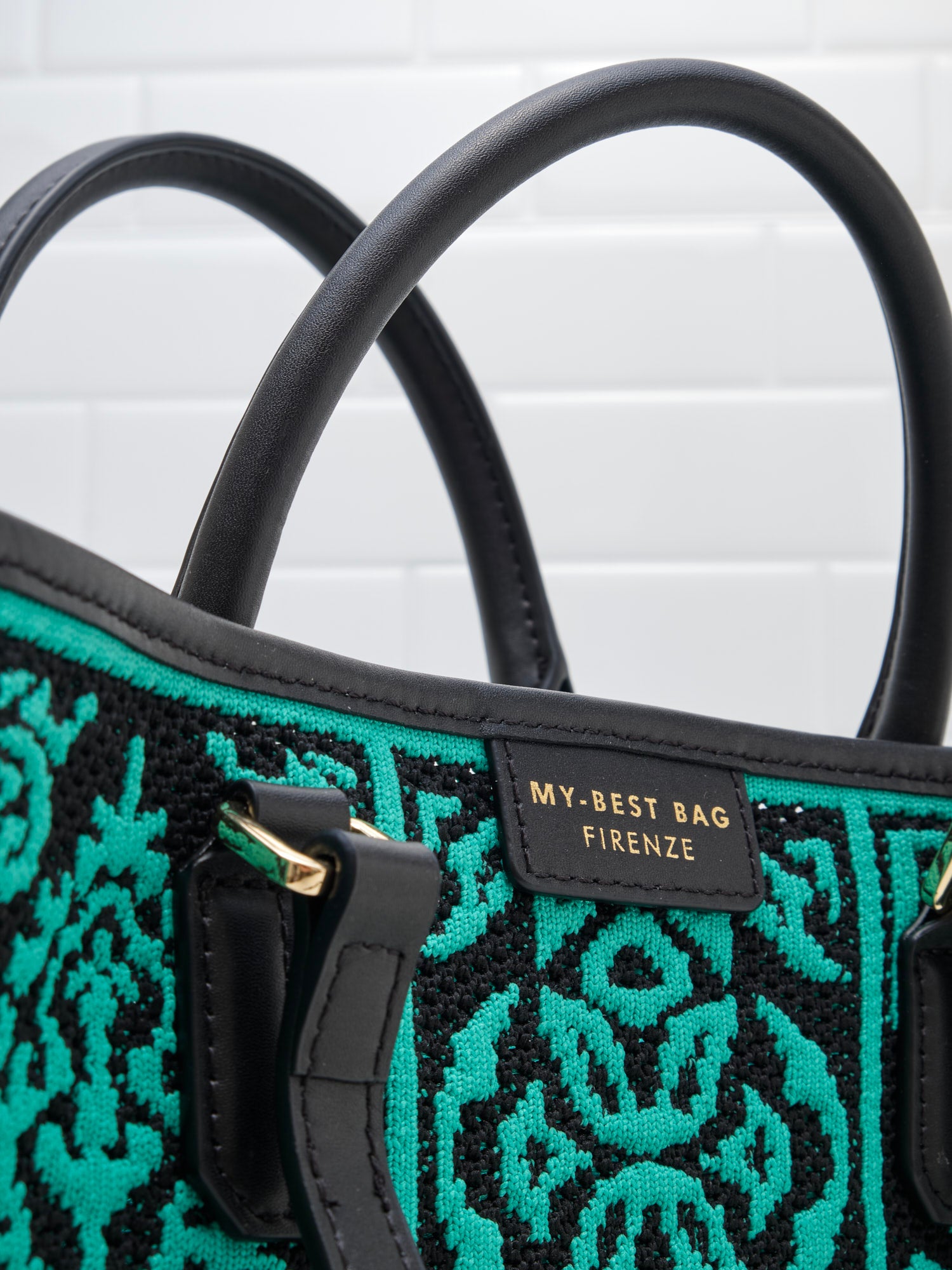 My Best Bag Firenze - Borsa Shopping Lisbona Electric Green 28cm