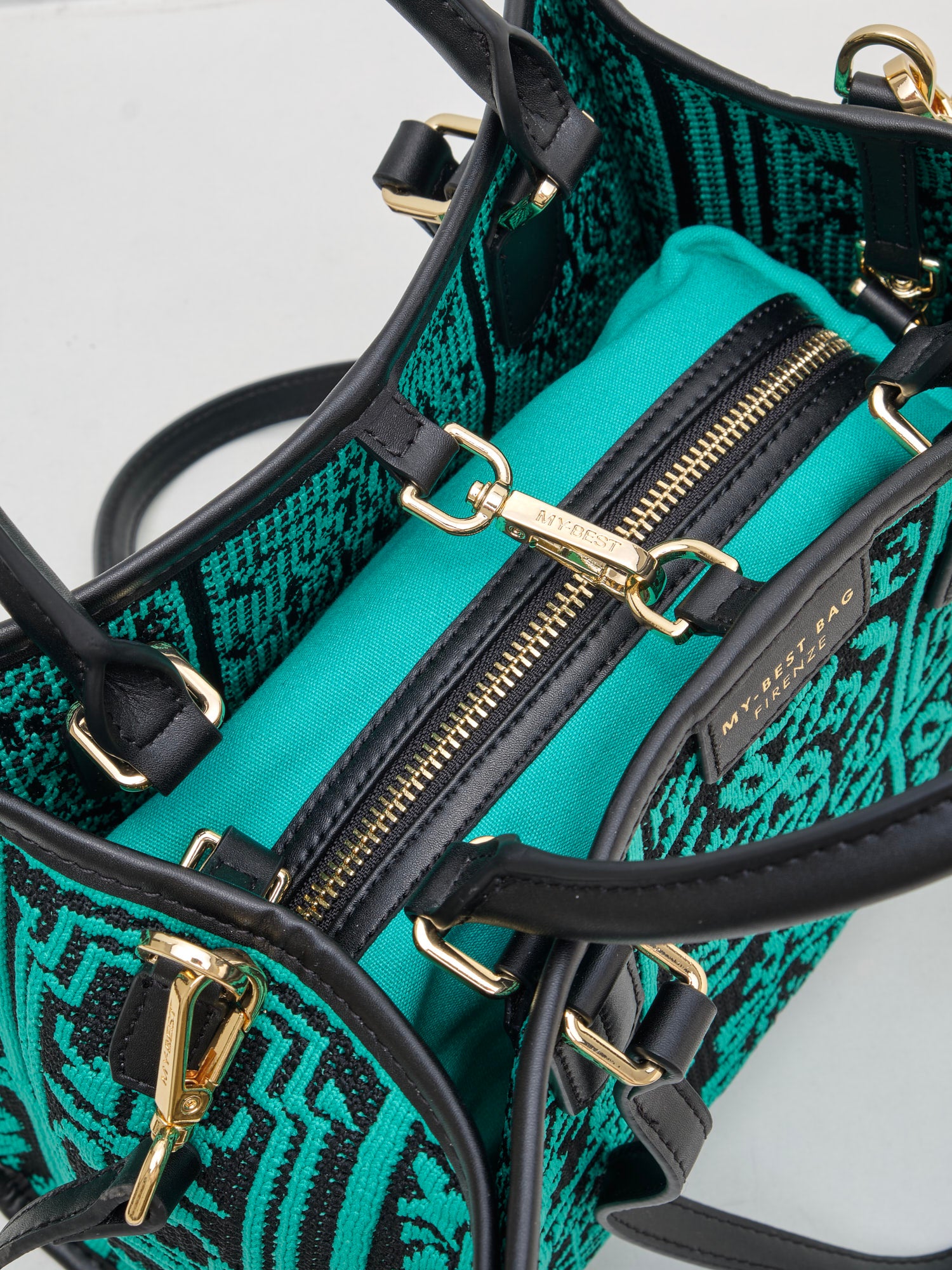 My Best Bag Firenze - Borsa Shopping Lisbona Electric Green 28cm