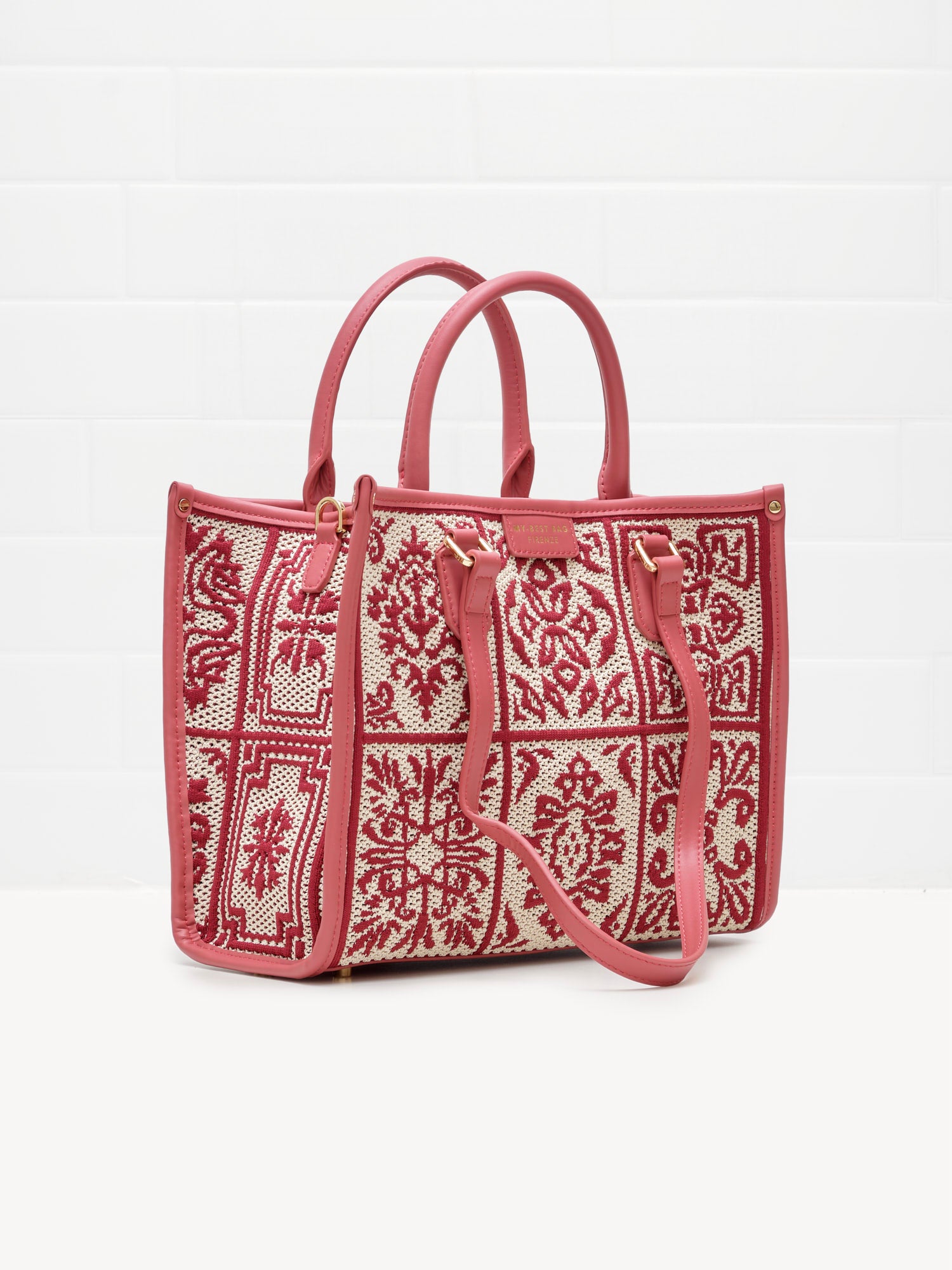 My Best Bag Firenze - Borsa Shopping Lisbona Mineral Red 28cm