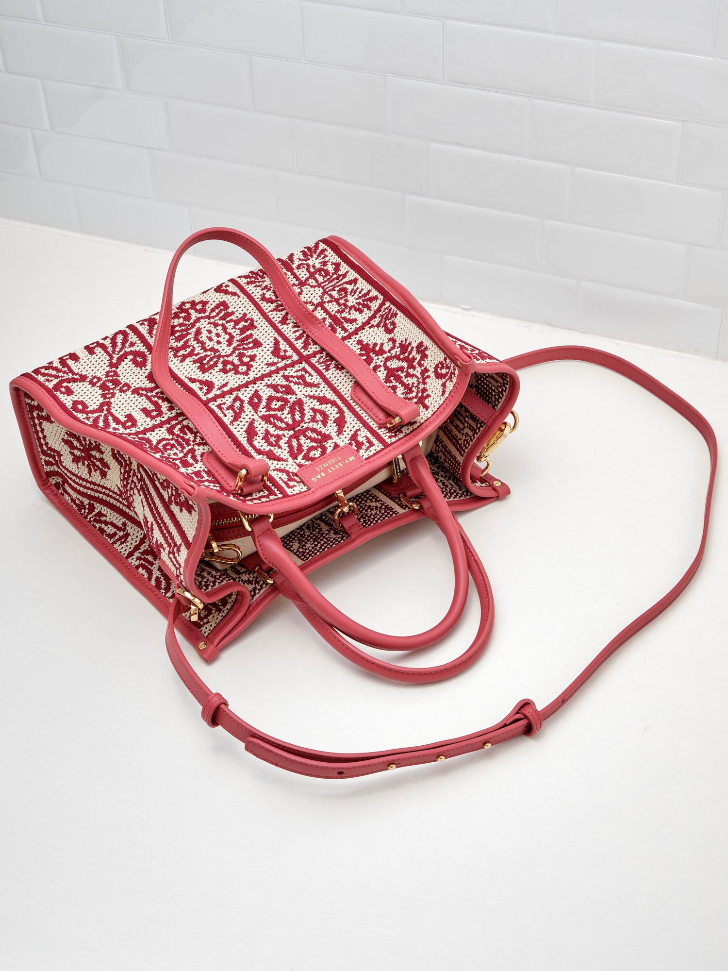 My Best Bag Firenze - Borsa Shopping Lisbona Mineral Red 28cm