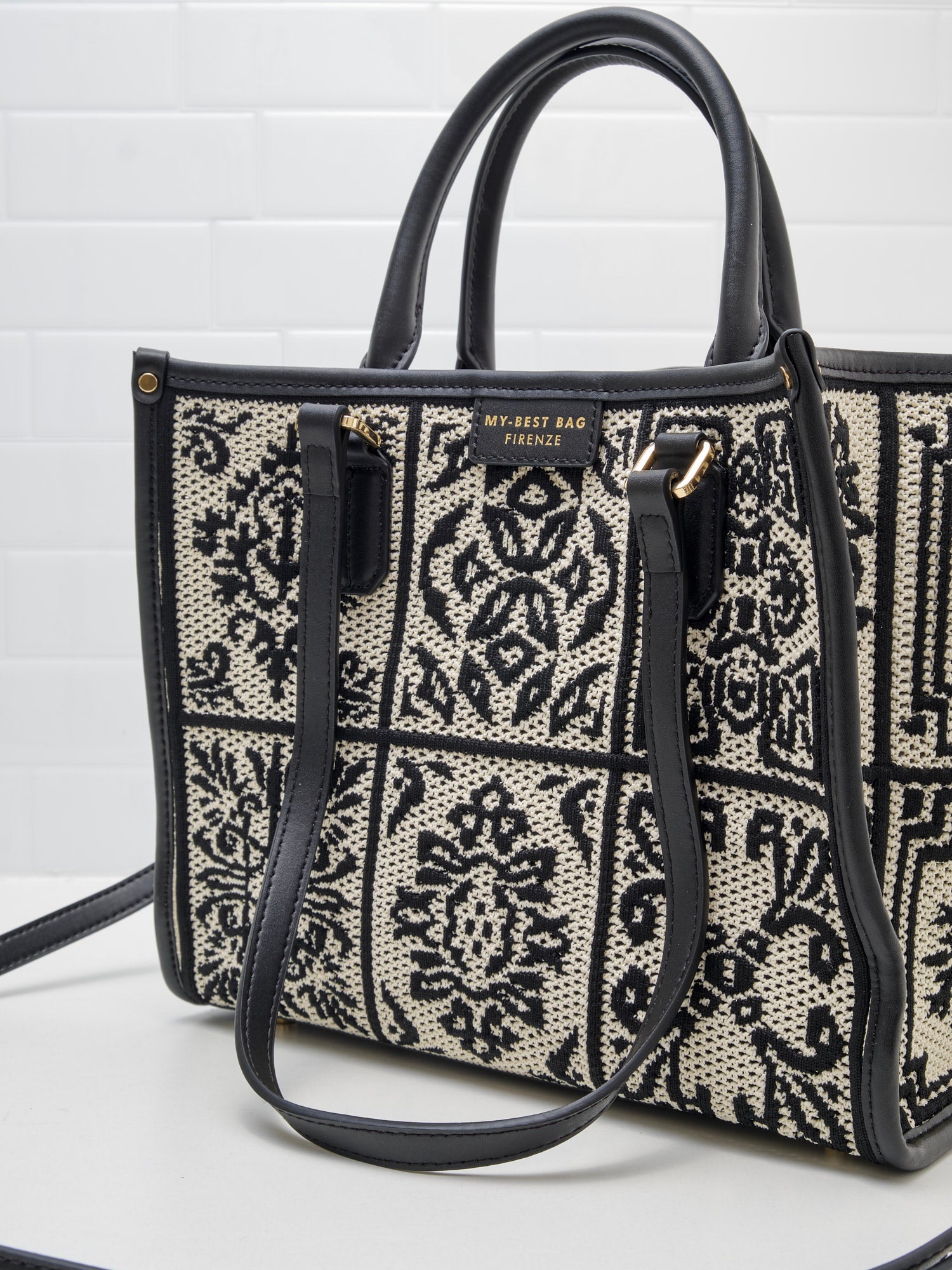 My Best Bag Firenze - Borsa Shopping Lisbona Nero 28cm
