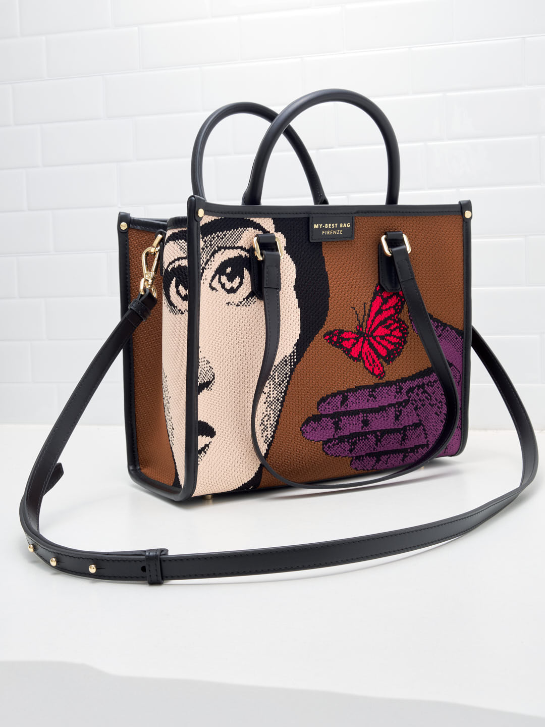 My Best Bag Firenze - Borsa Shopping Atena Butterfly 28cm
