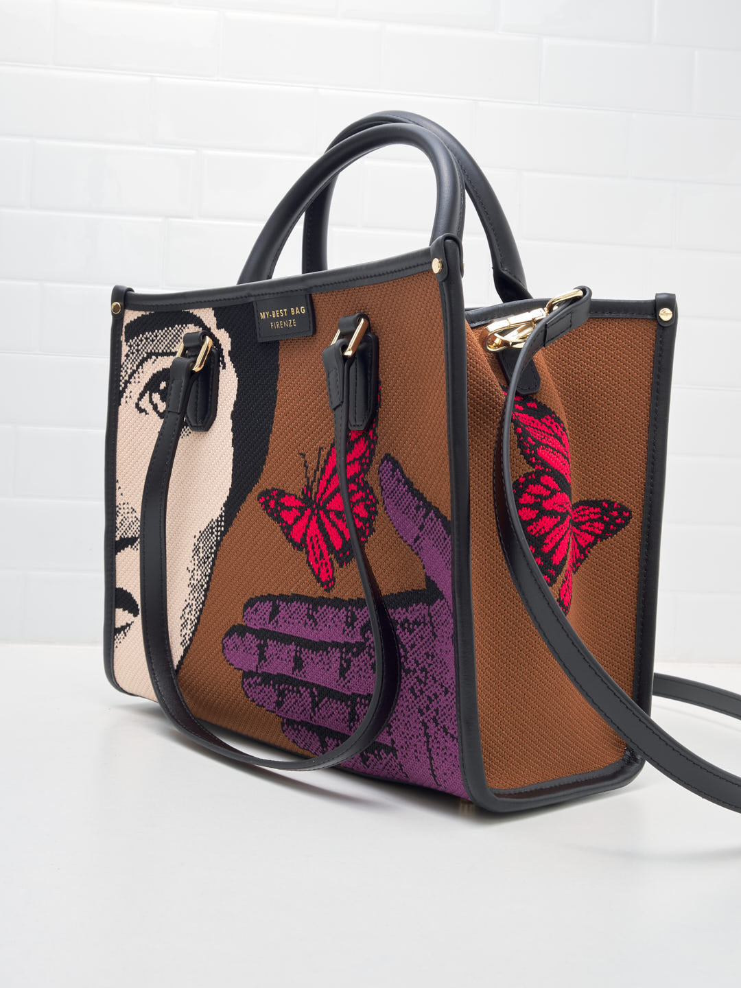 My Best Bag Firenze - Borsa Shopping Atena Butterfly 28cm