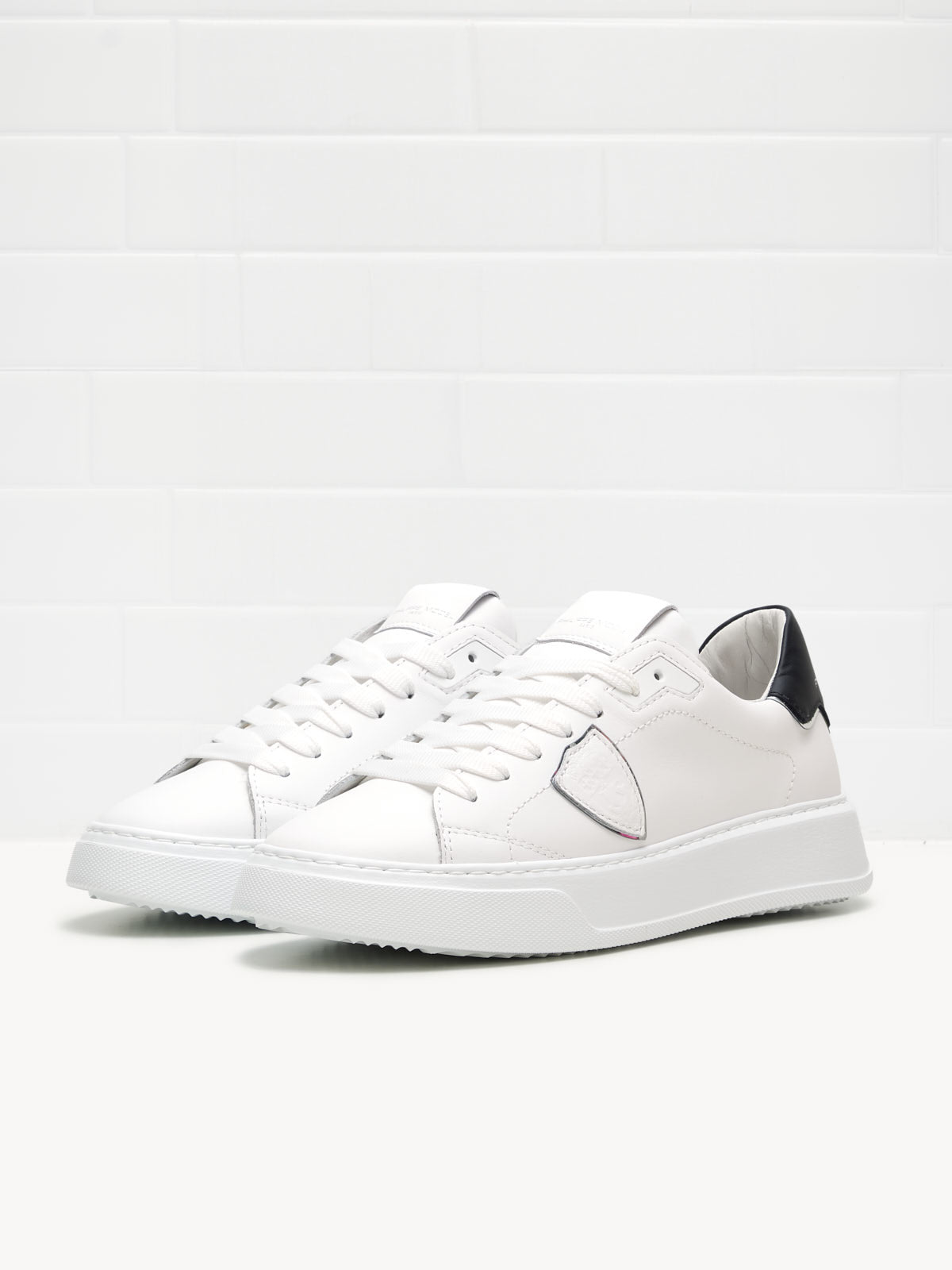 philippe model - Sneakers Temple Low Woman white silver black