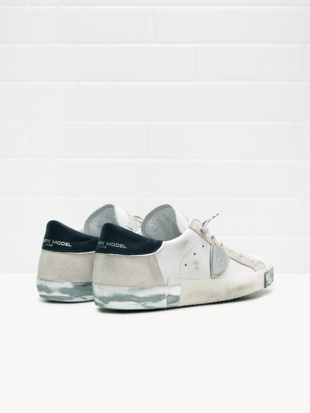 philippe model - Sneakers Paris Low Woman white black silver