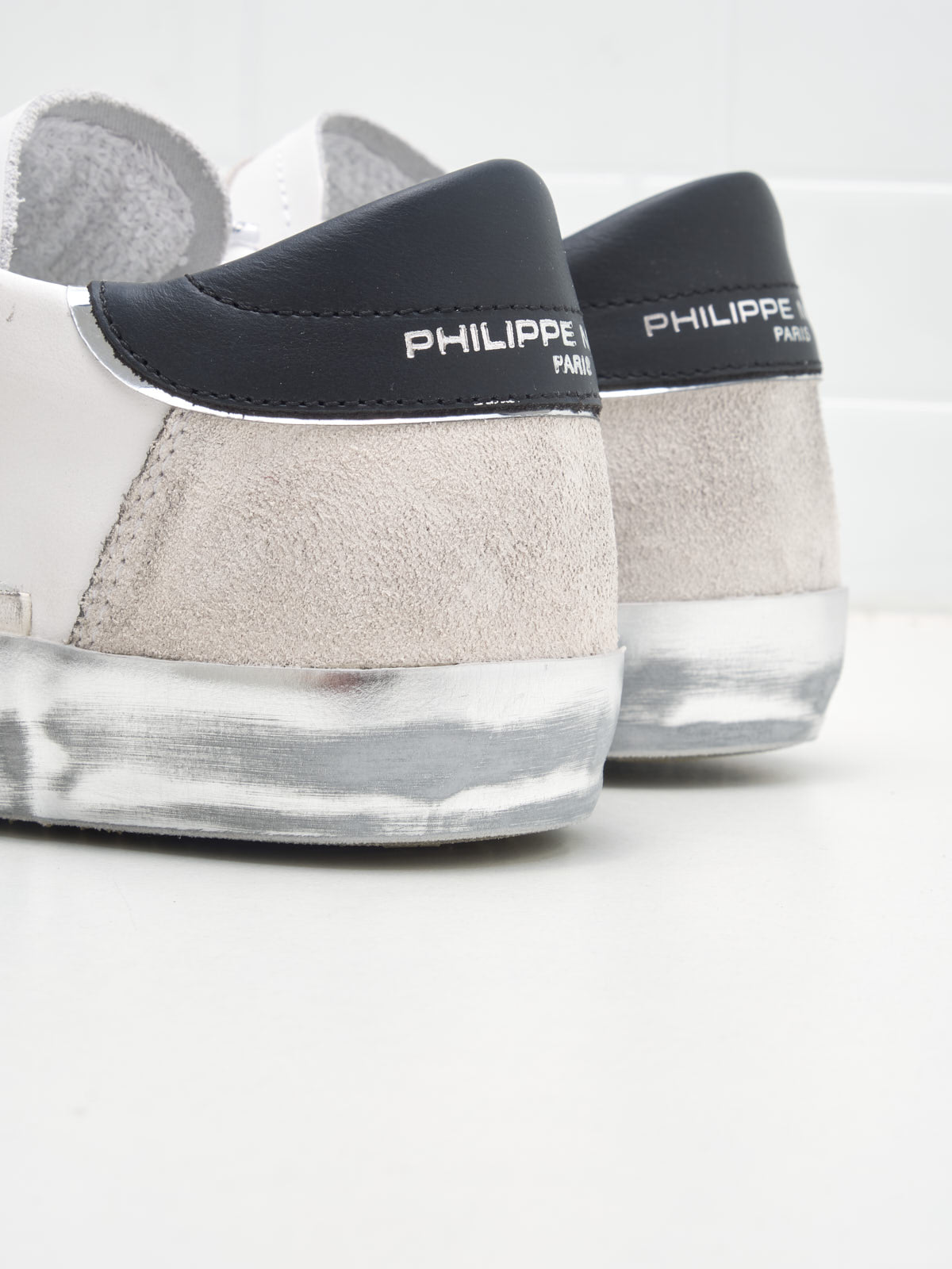 philippe model - Sneakers Paris Low Woman white black silver