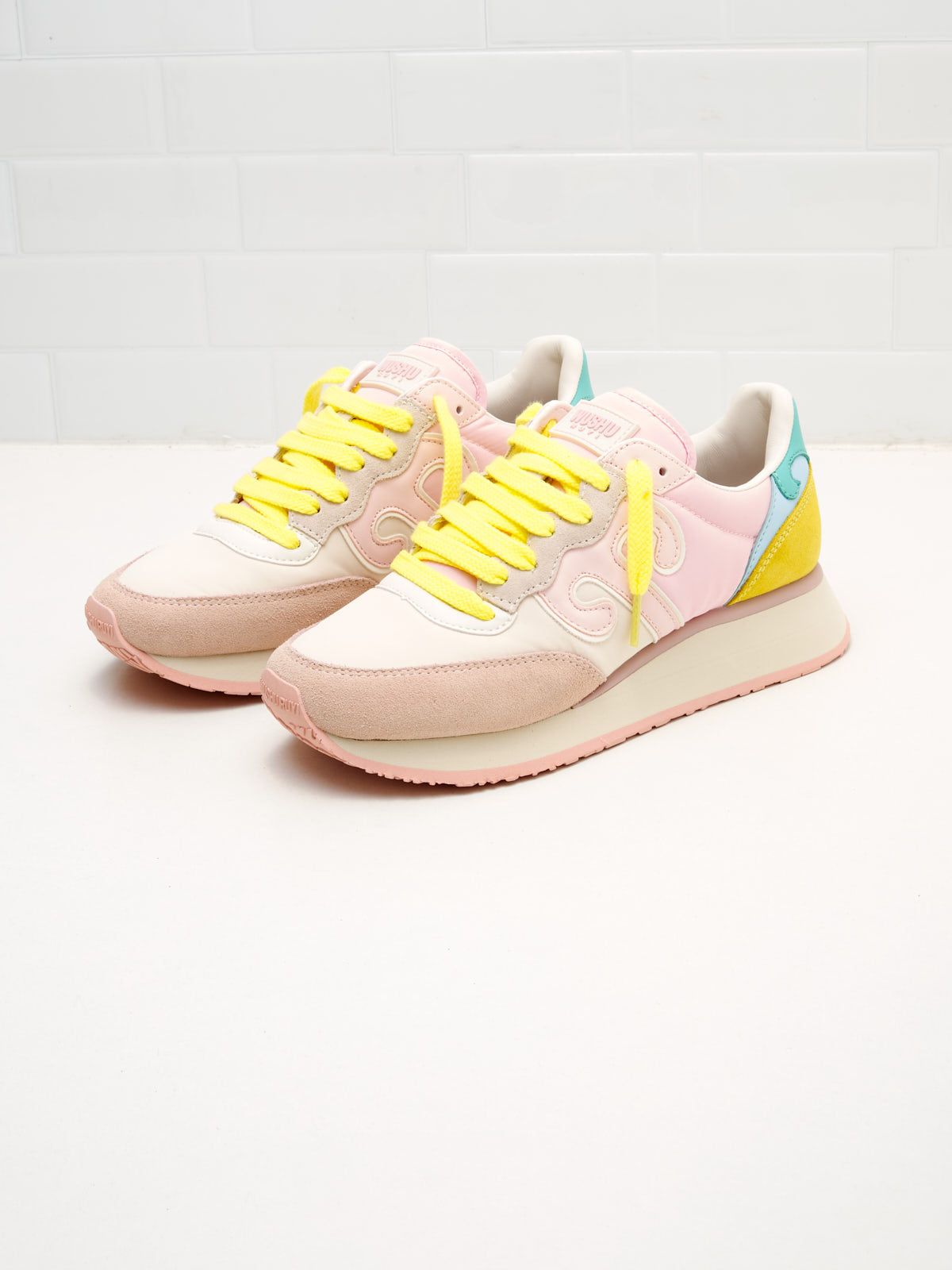 wushu ruyi - Sneakers Master Sport 555 Woman yellow pink azure
