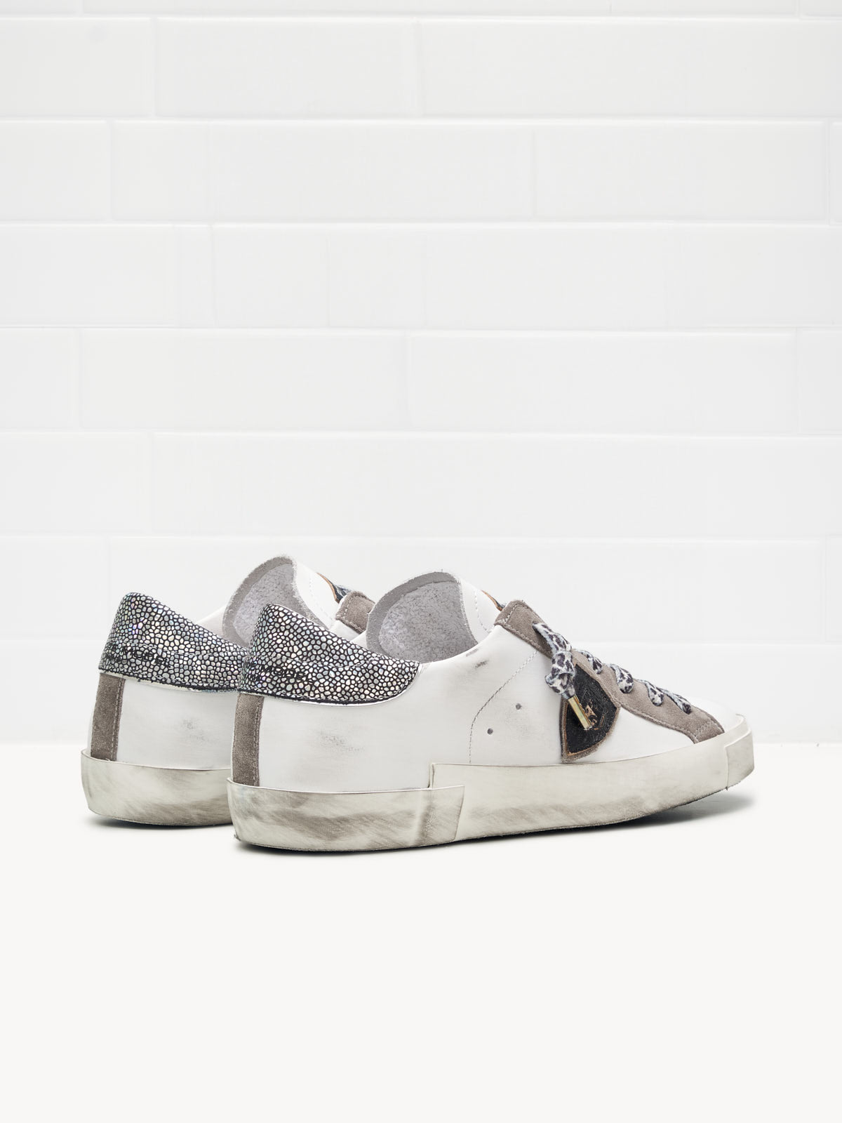philippe model - Philippe Model Sneakers Donna Paris Bianco Nero Grigio Leopard