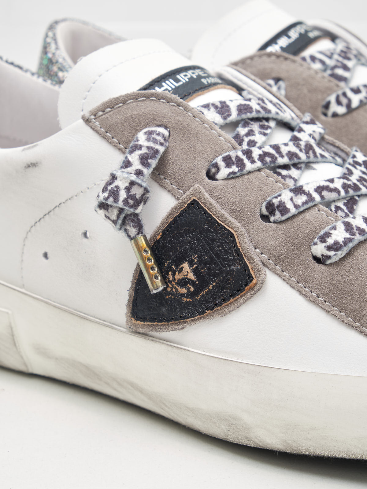 philippe model - Philippe Model Sneakers Donna Paris Bianco Nero Grigio Leopard