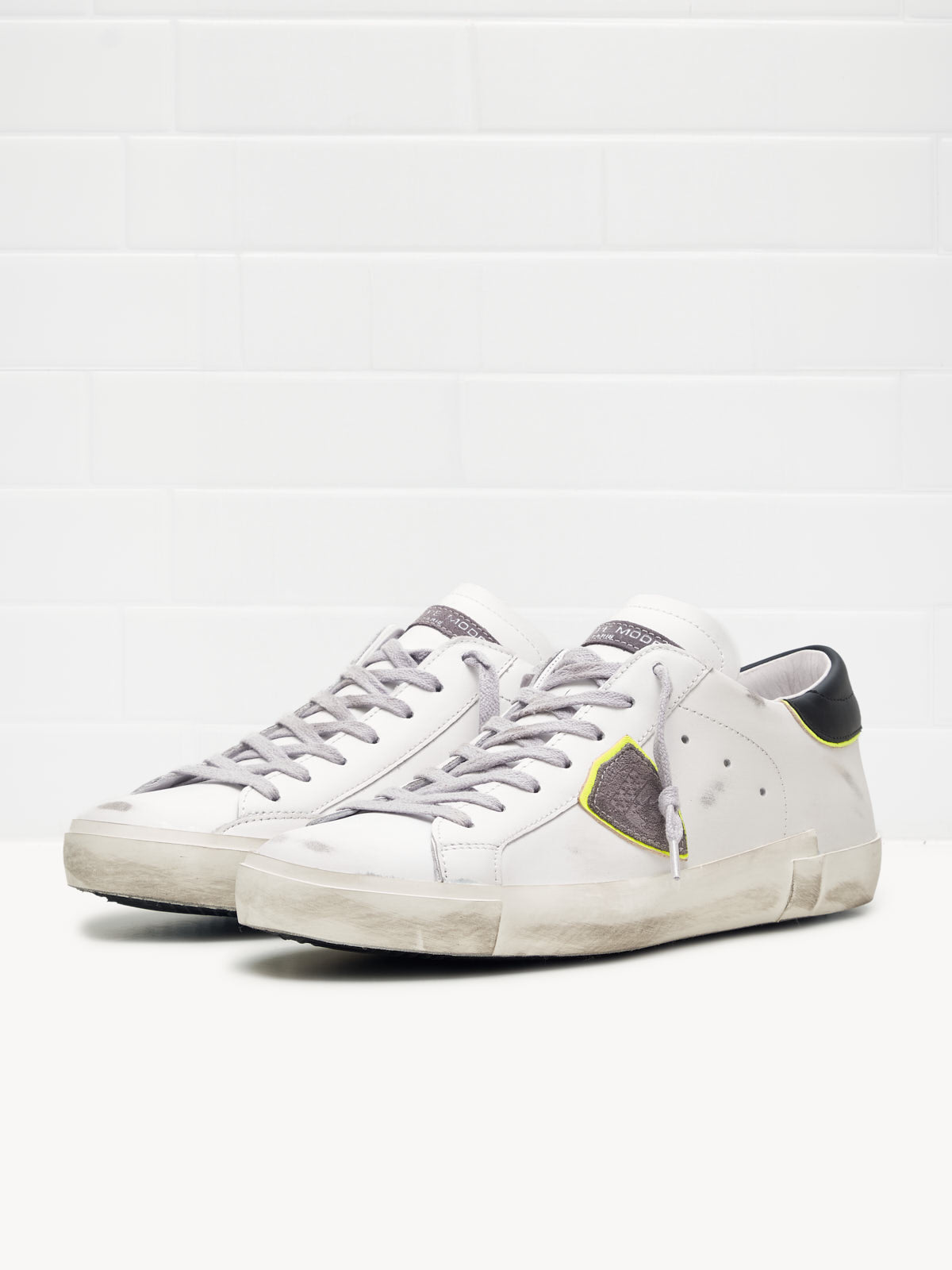 philippe model - Sneakers Uomo Paris Low Pelle bianco nero