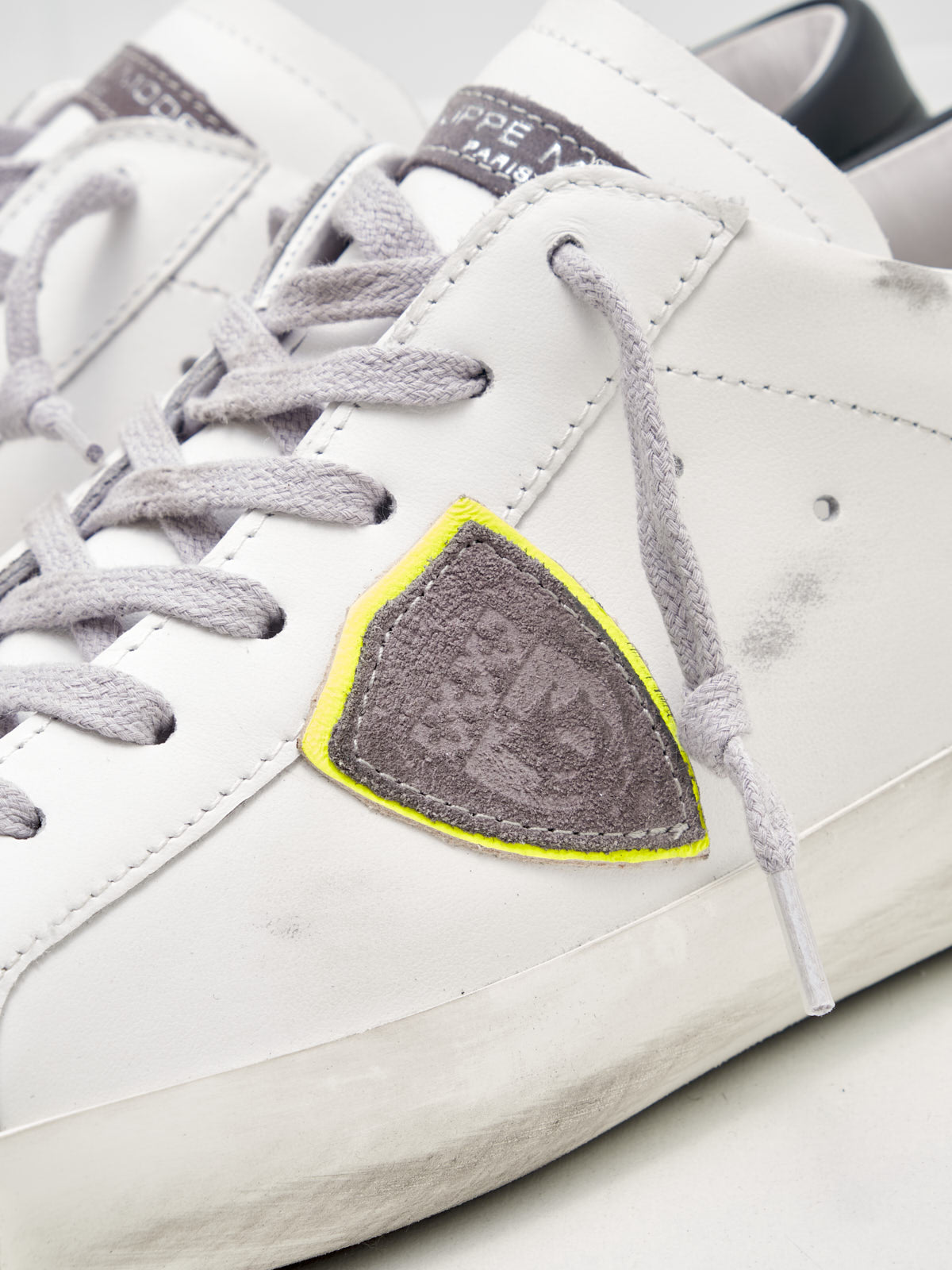 philippe model - Sneakers Uomo Paris Low Pelle bianco nero