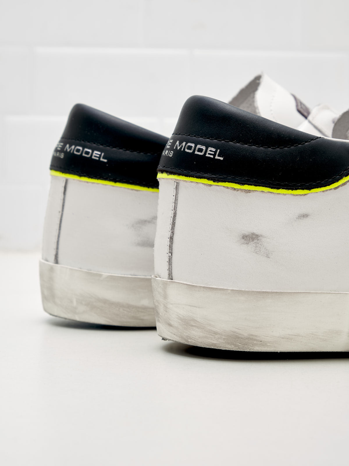 philippe model - Sneakers Uomo Paris Low Pelle bianco nero