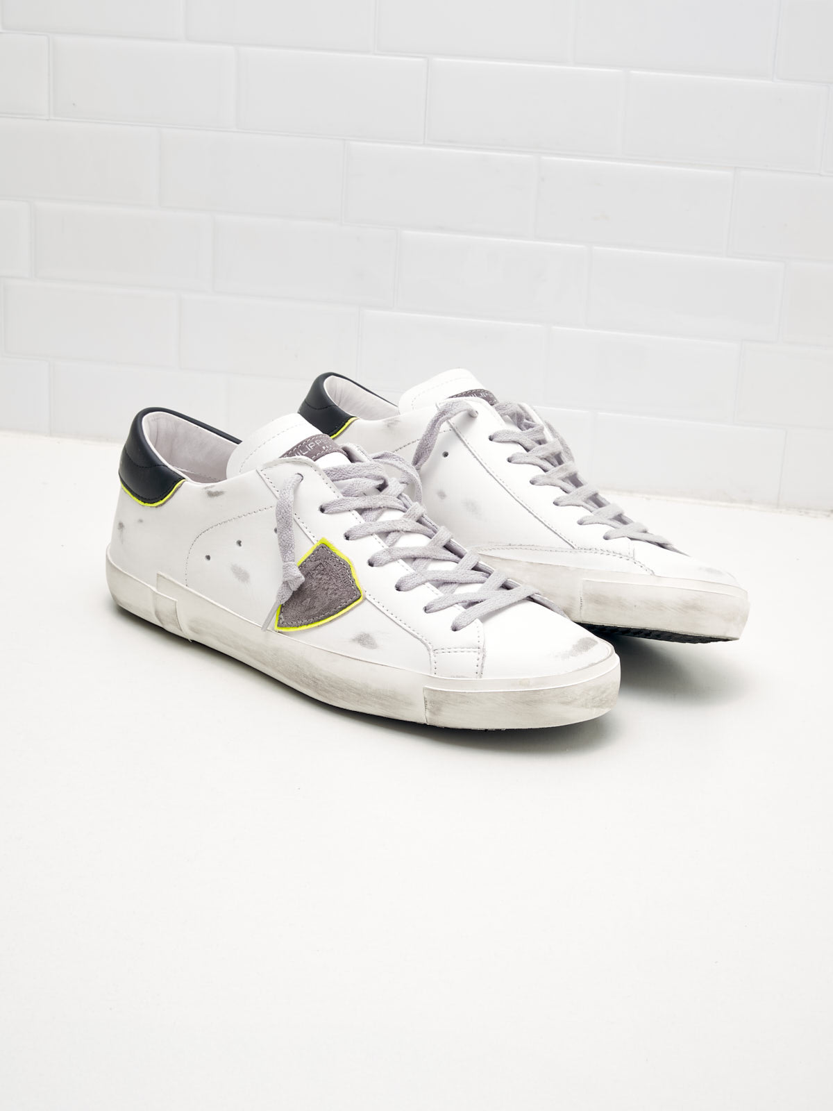 philippe model - Sneakers Uomo Paris Low Pelle bianco nero