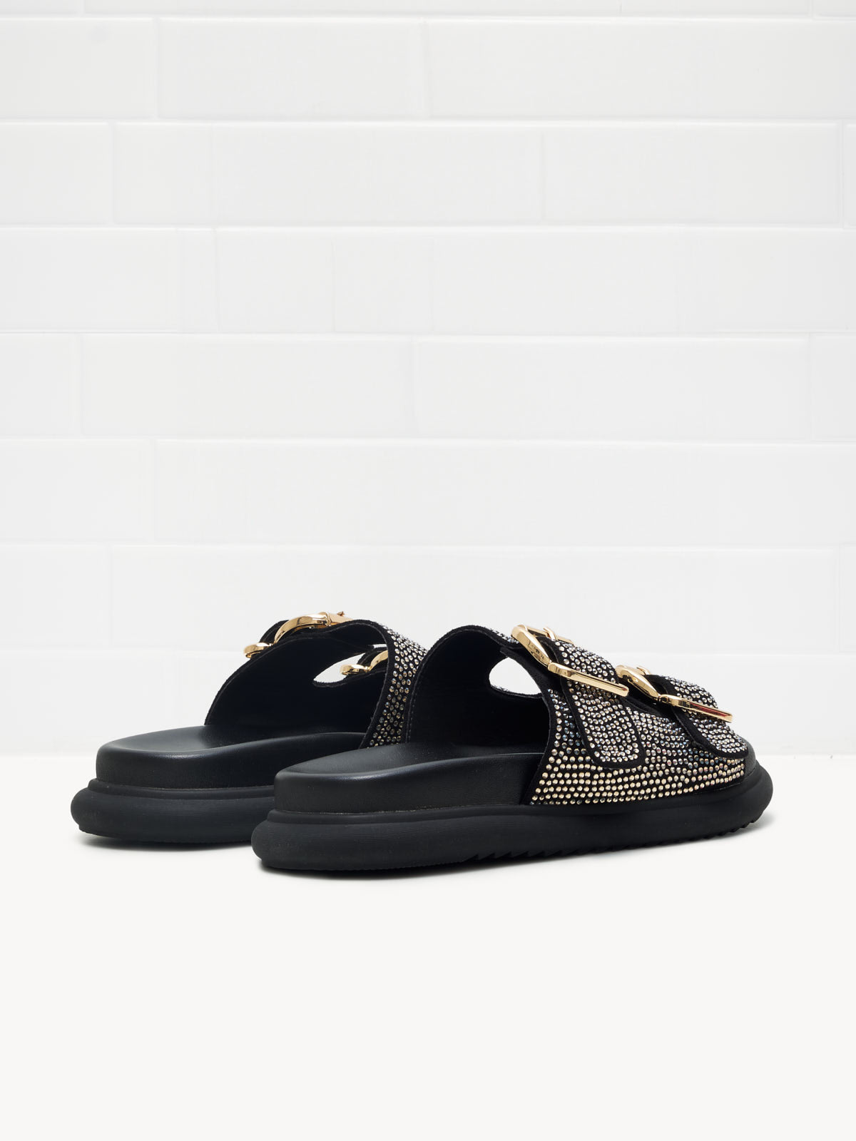 Tosca Blu - Slipper Woman black swarovski