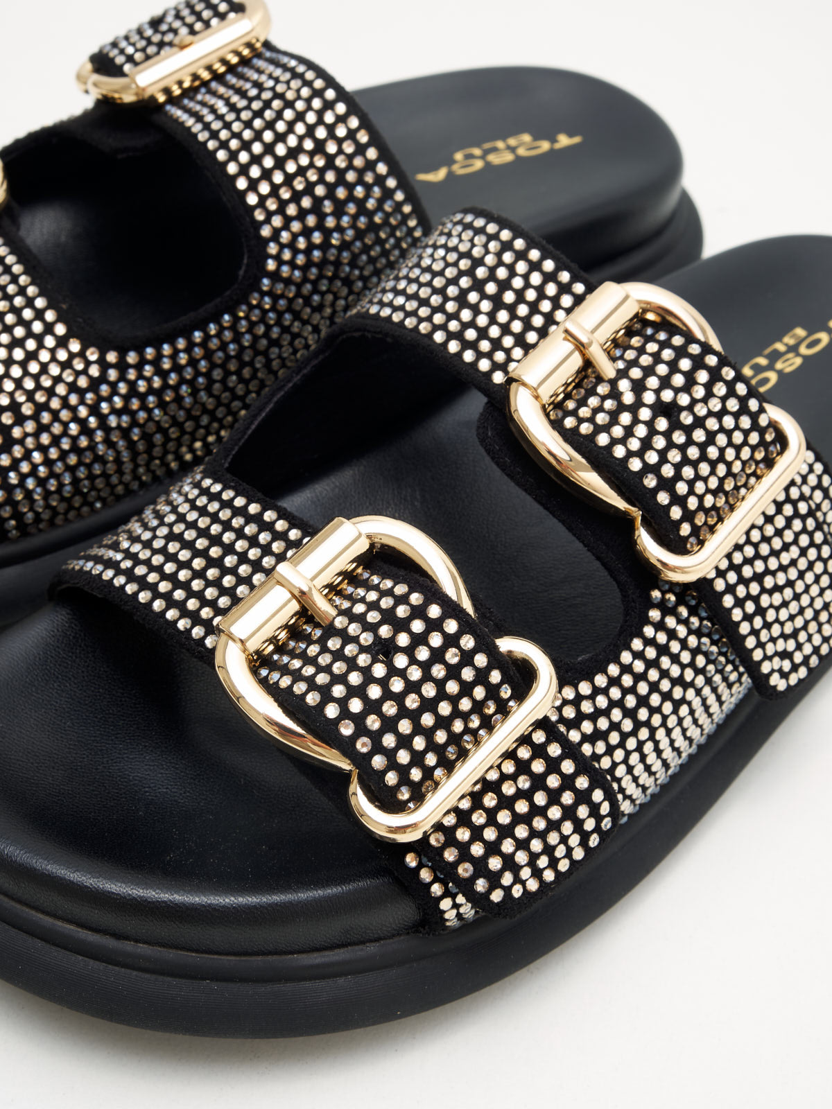 Tosca Blu - Slipper Woman black swarovski