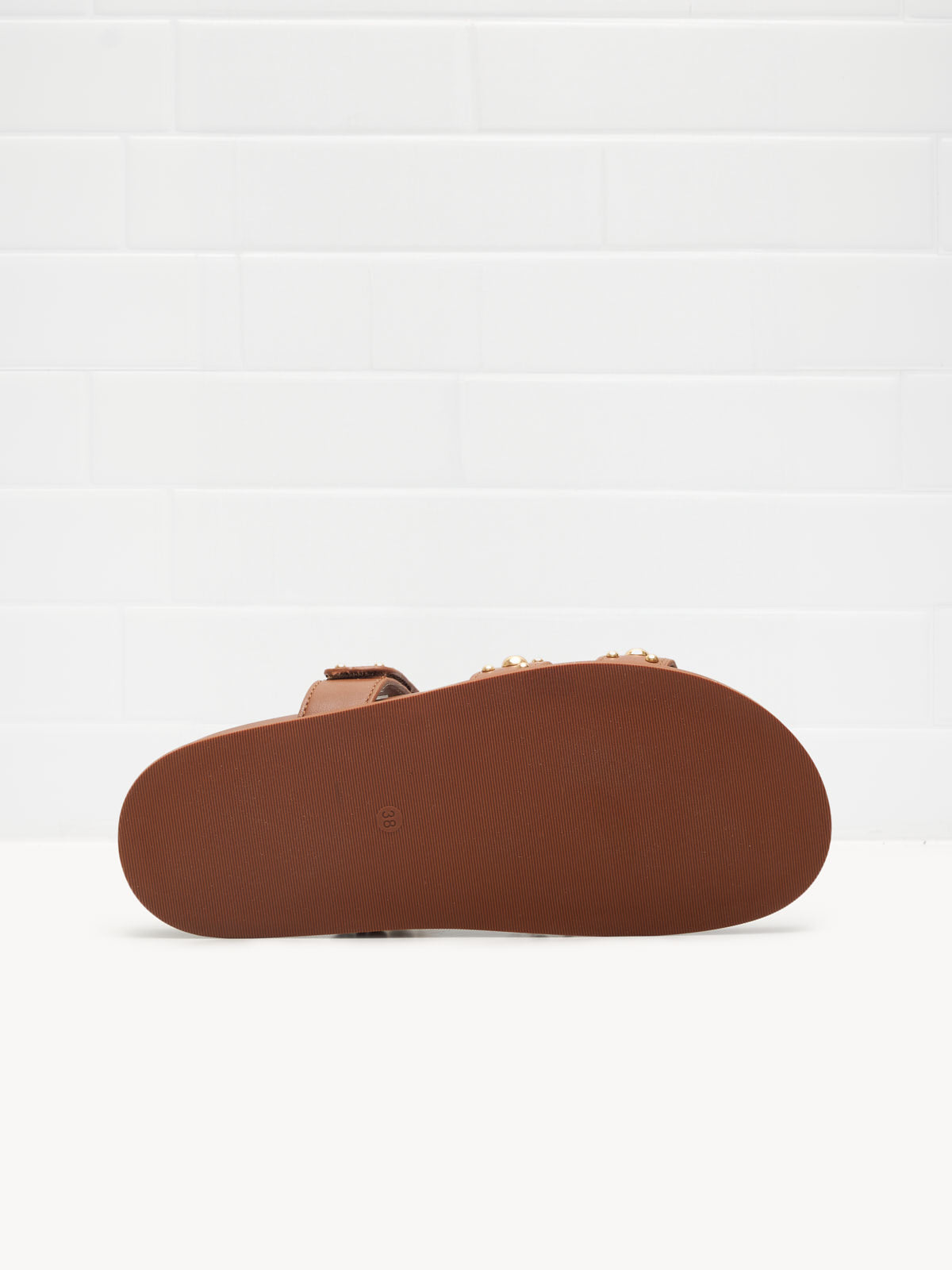 Tosca Blu - Slipper Woman cognac gold studs