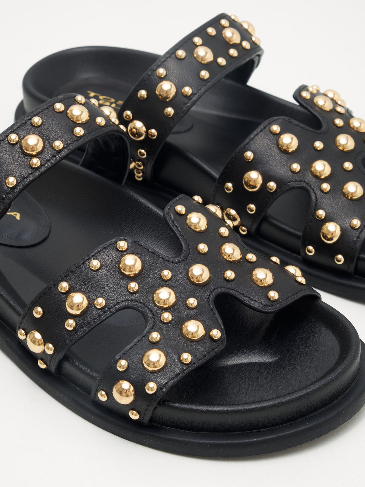 Tosca Blu - Slipper Woman black gold studs