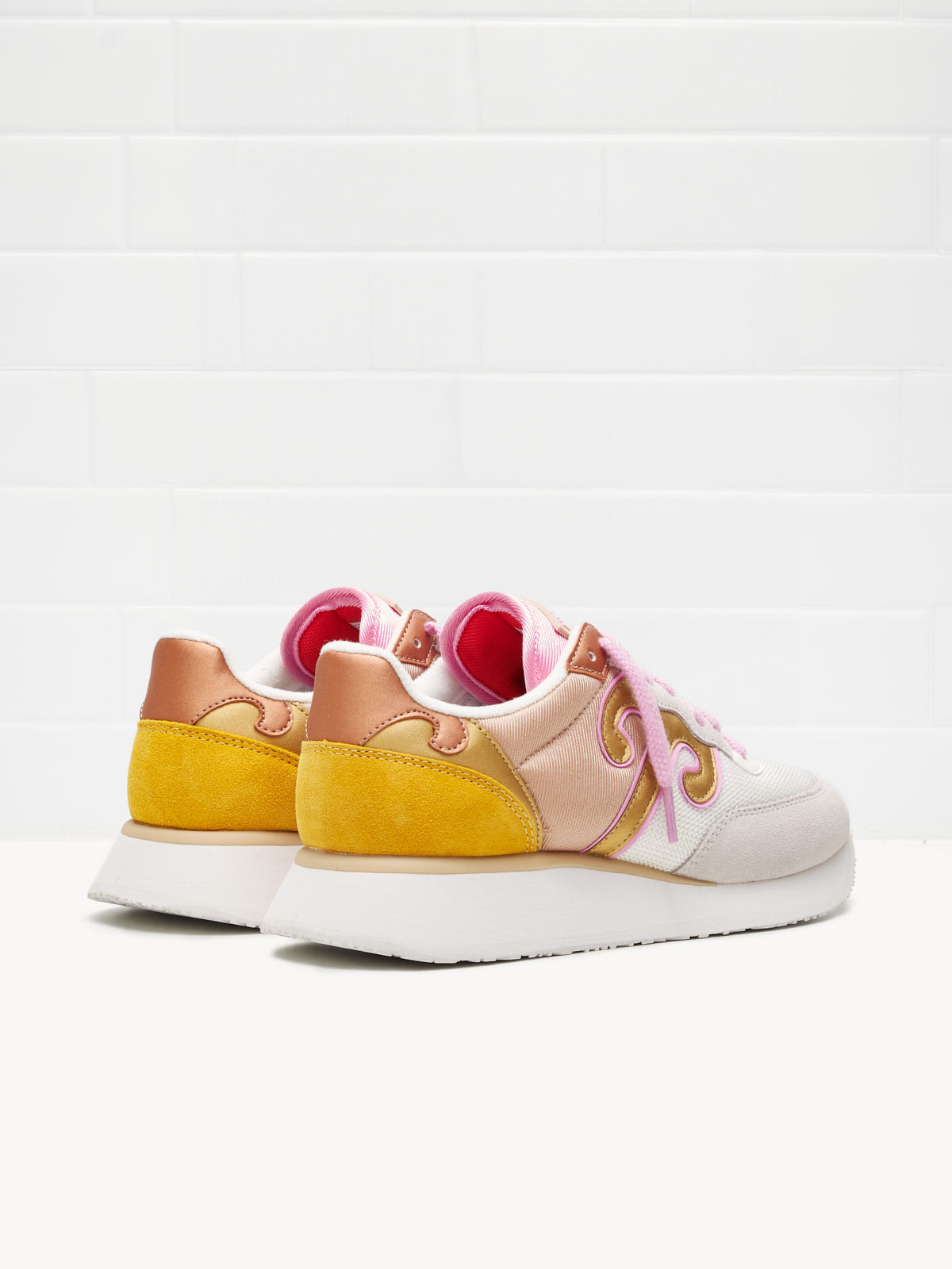wushu ruyi - Sneakers Master Sport 403 Woman white yellow bronze