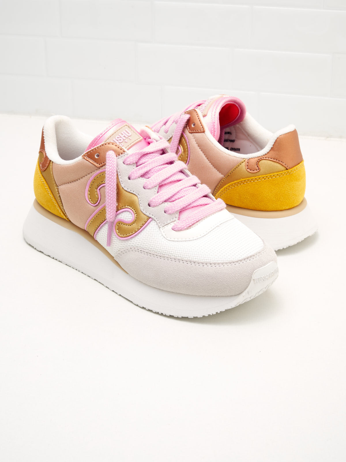 wushu ruyi - Sneakers Master Sport 403 Woman white yellow bronze