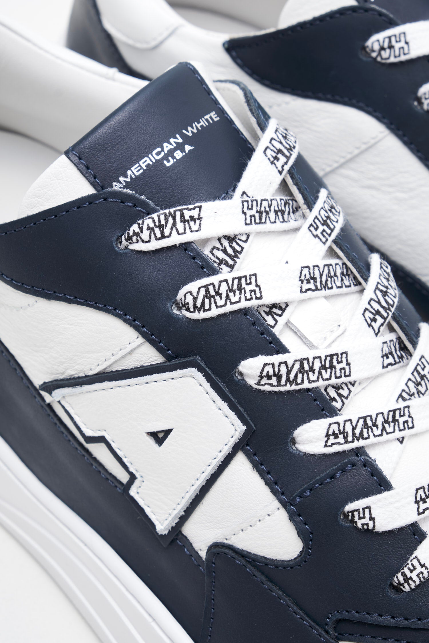 American White - Sneakers Man Emmeuno Logo Bicolor blue white 