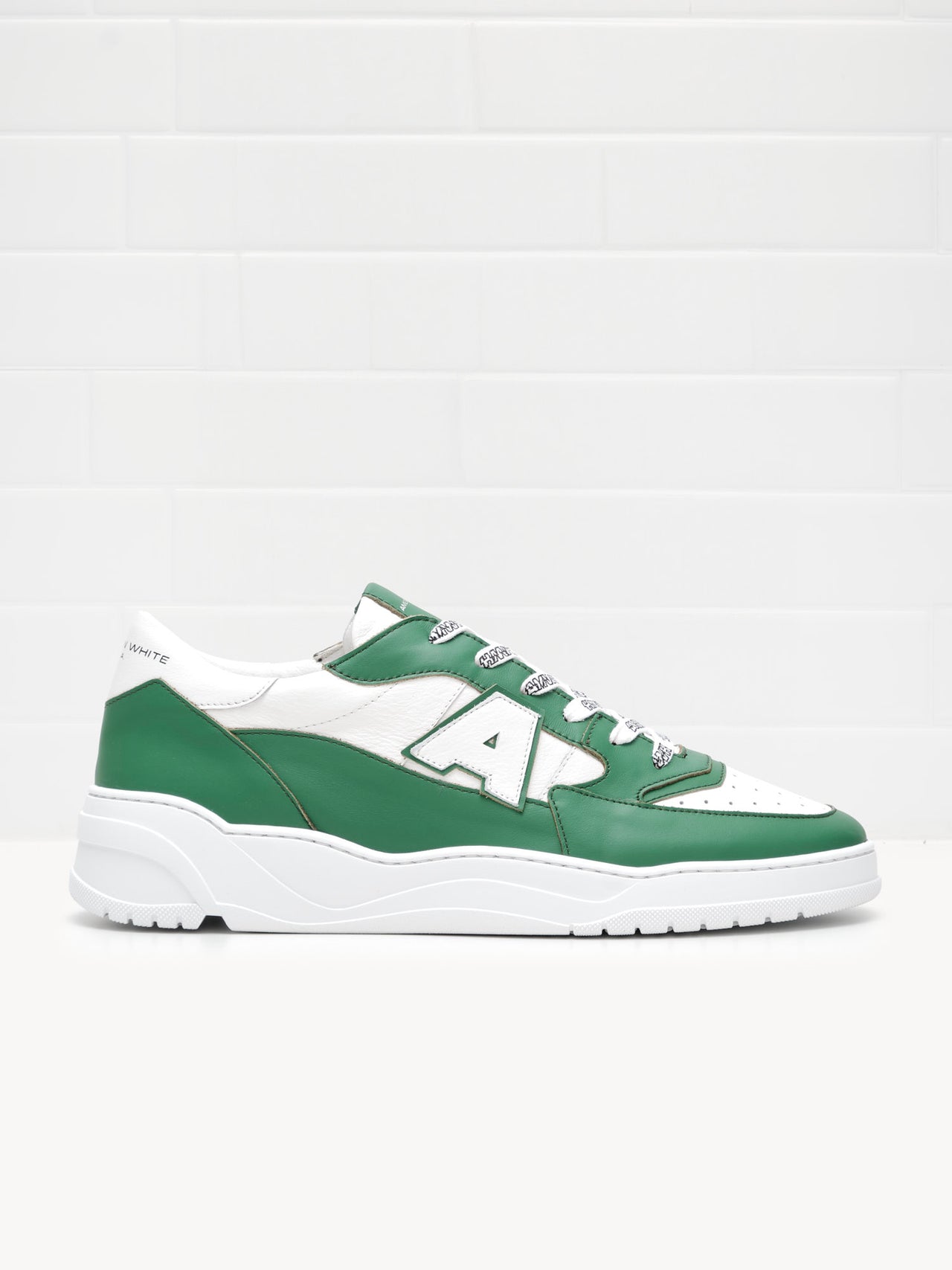 American White Man Emmeuno Logo Bicolor green white
