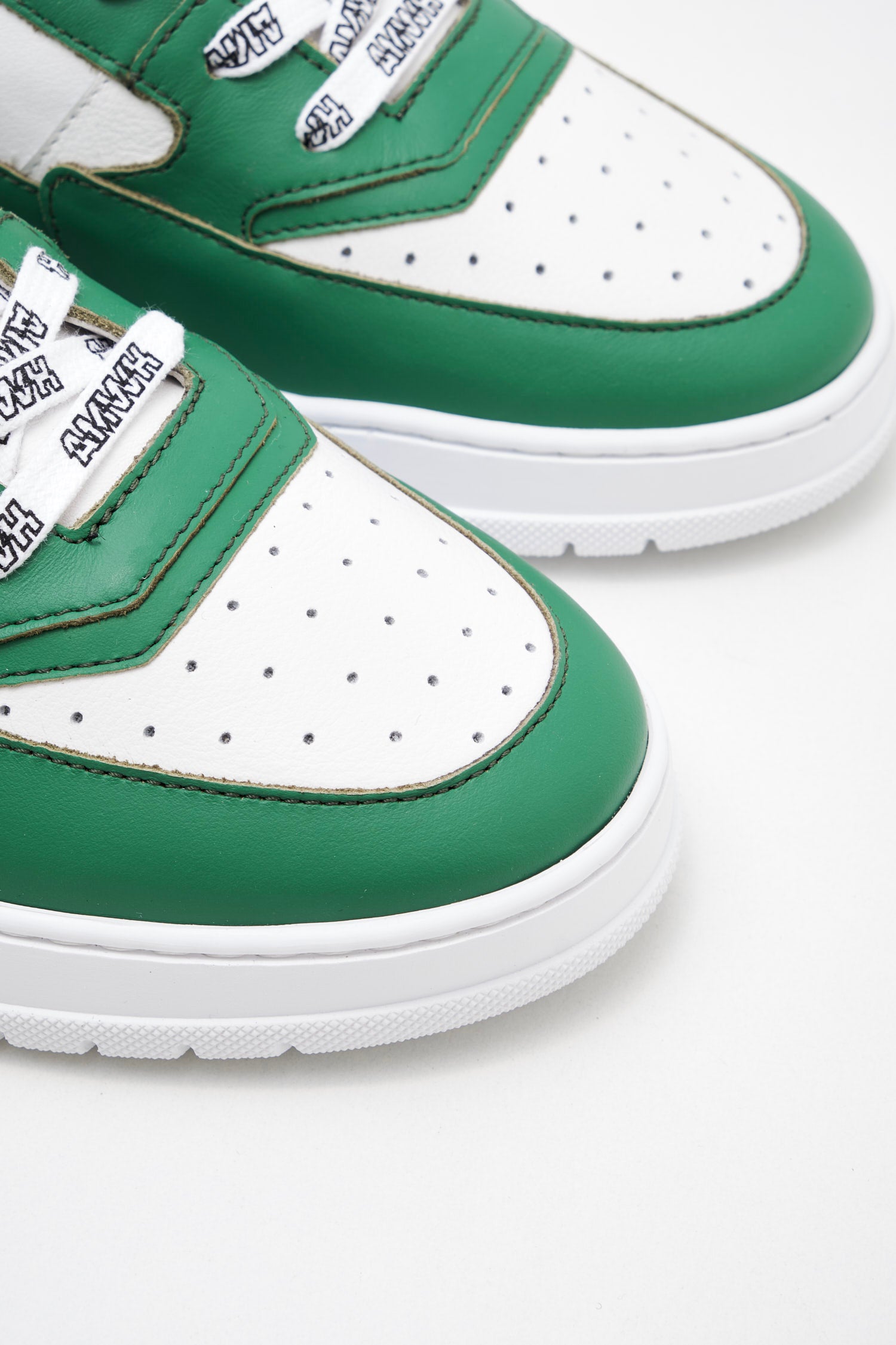 American White - Sneakers Man Emmeuno Logo Bicolor green white 