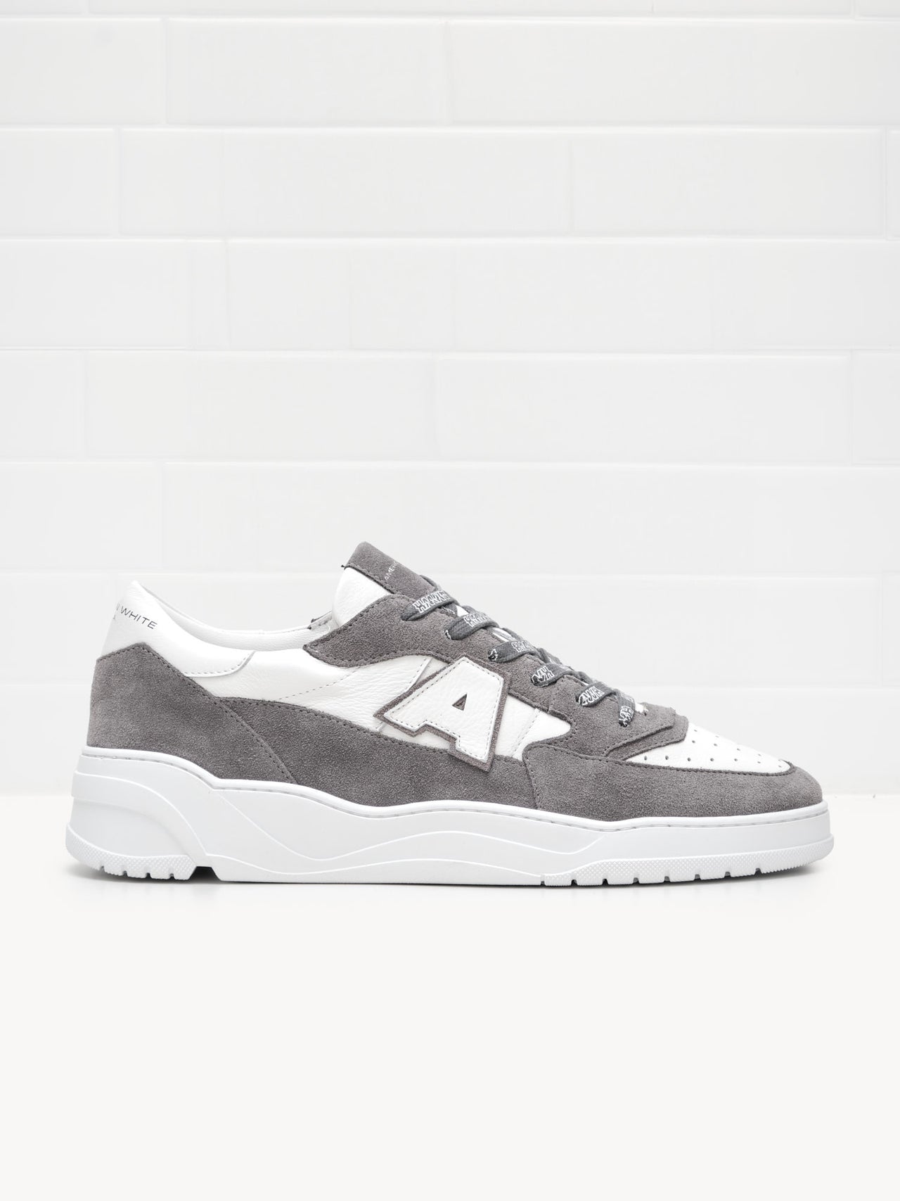 American White Man Emmeuno Logo Bicolor grey white