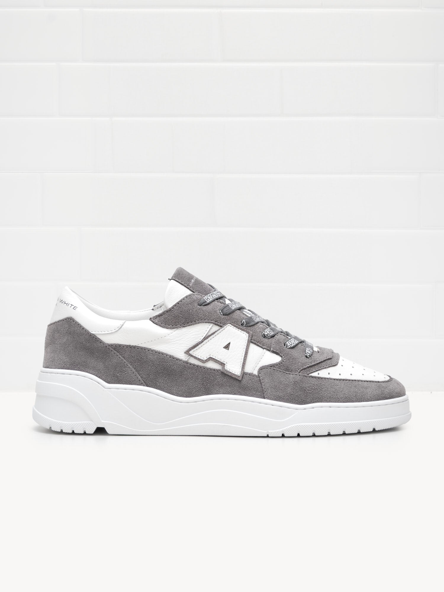 American White - Sneakers Man Emmeuno Logo Bicolor grey white 
