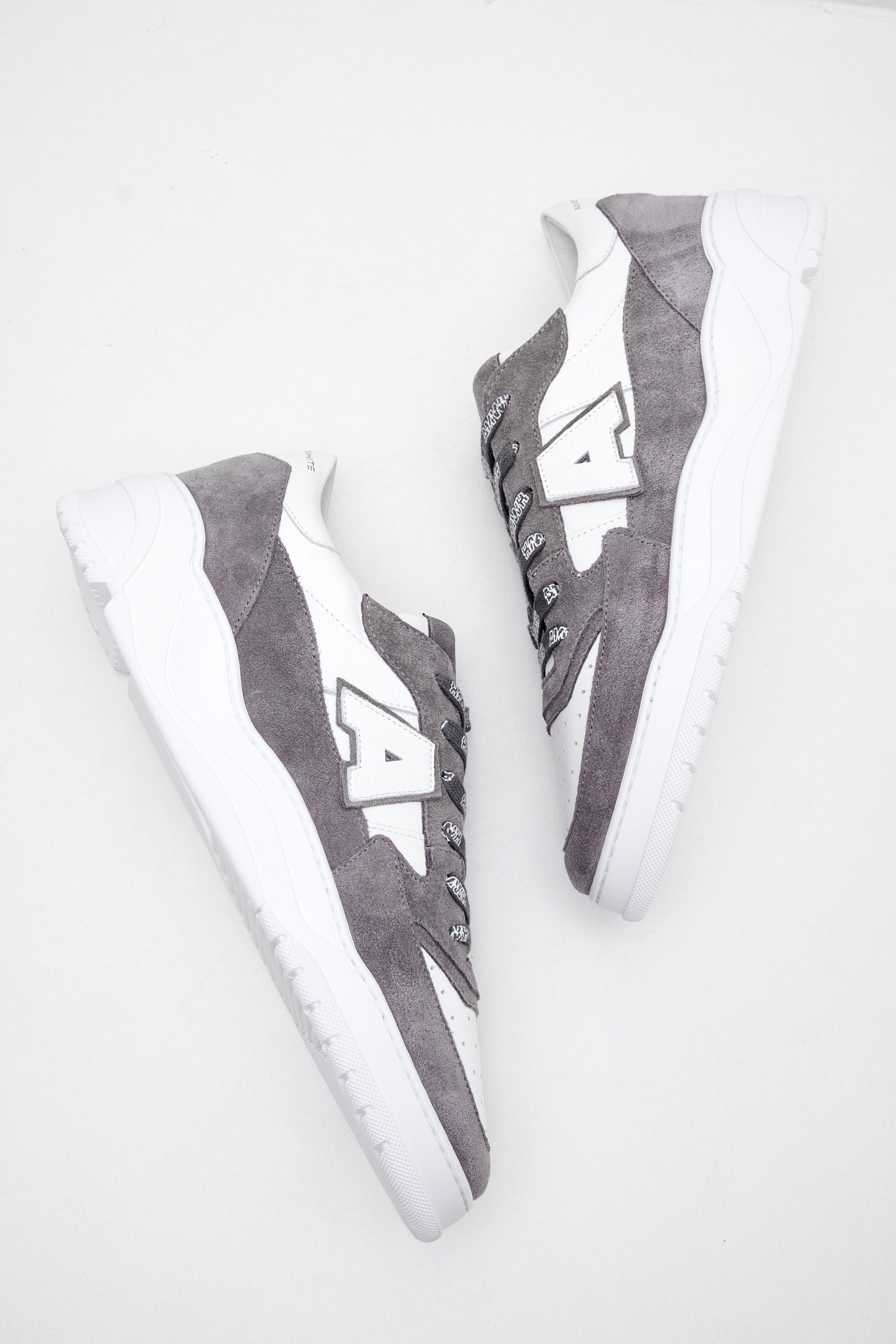 American White - Sneakers Man Emmeuno Logo Bicolor grey white 