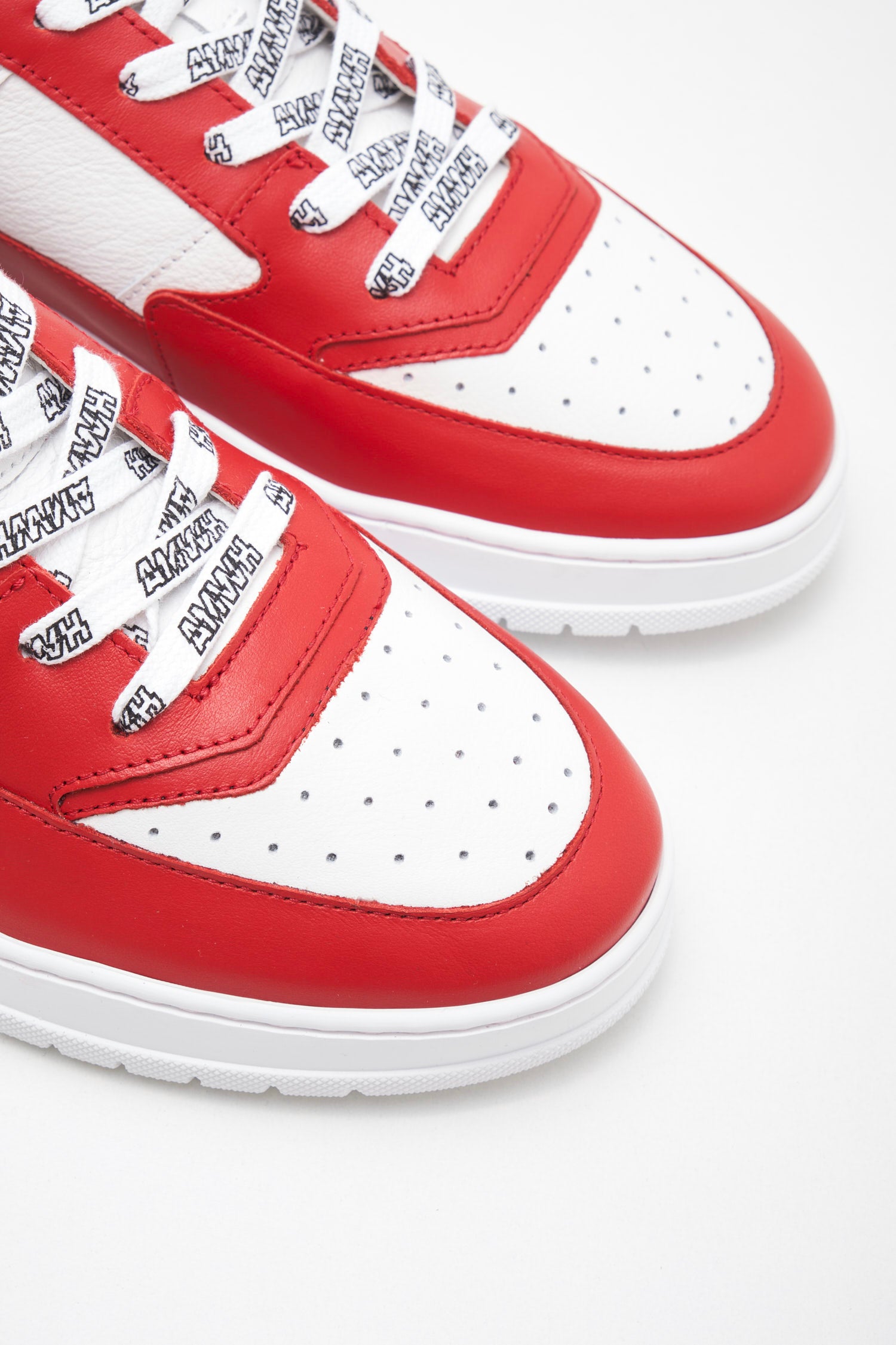 American White - Sneakers Man Emmeuno Logo Bicolor red white 