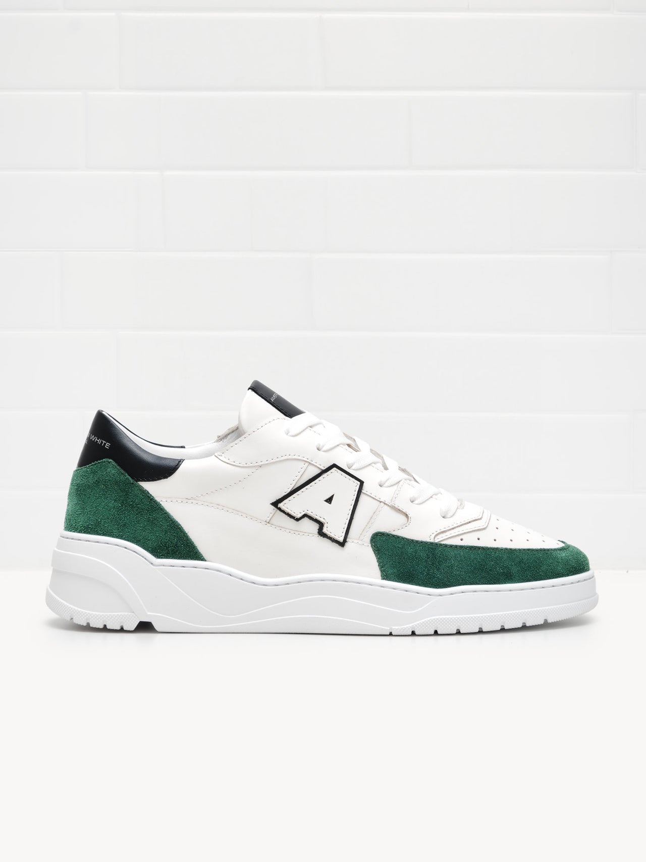 American White Man Emmeuno Logo Bicolor white green black