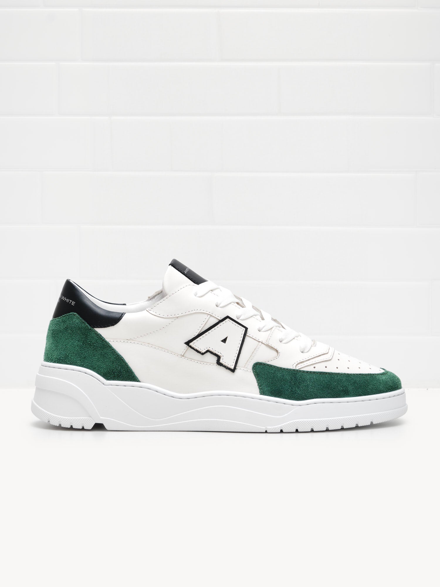 American White - Sneakers Man Emmeuno Logo Explorer white green black 