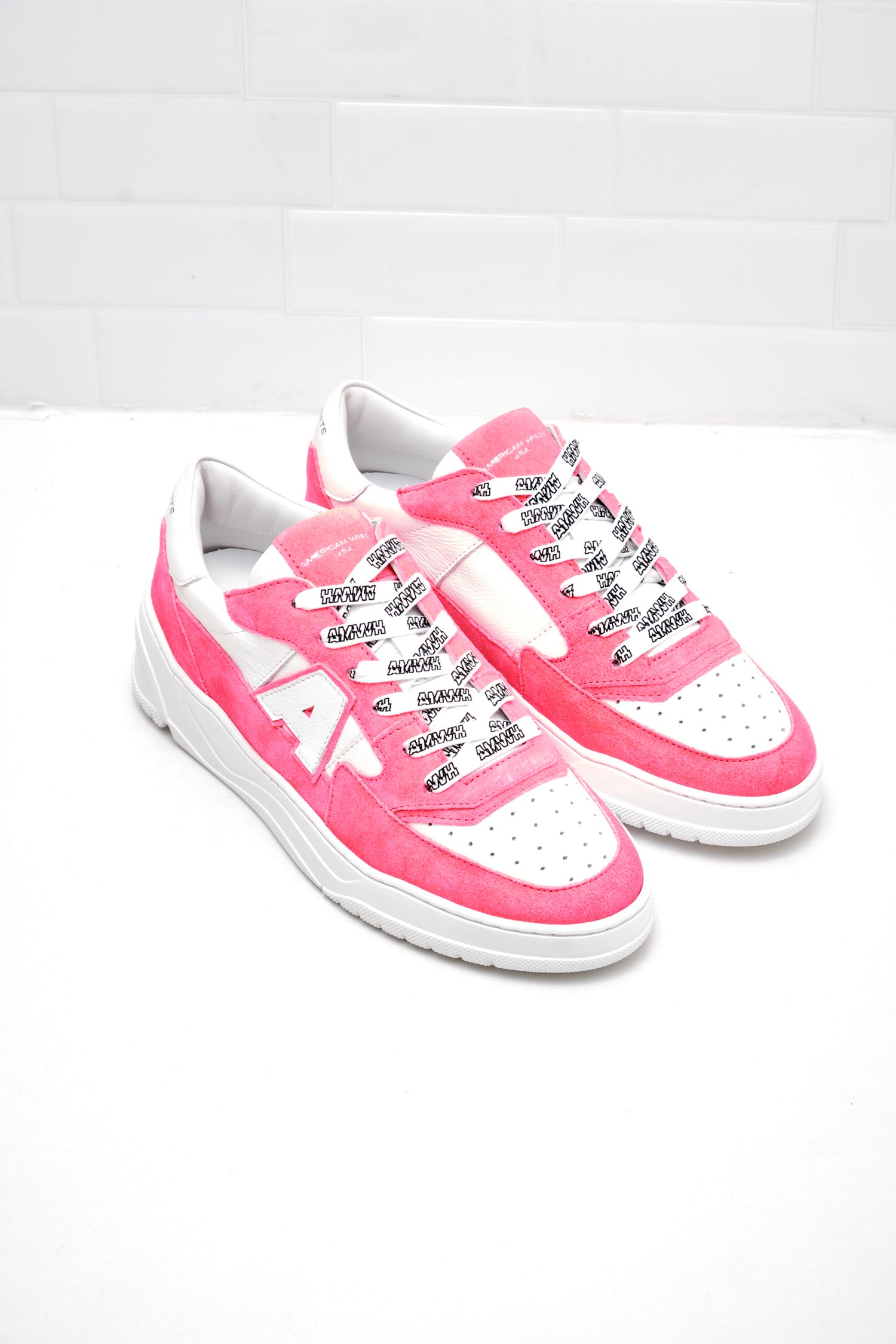 American White - Sneakers Woman Emmeuno Logo Bicolor bubble white 