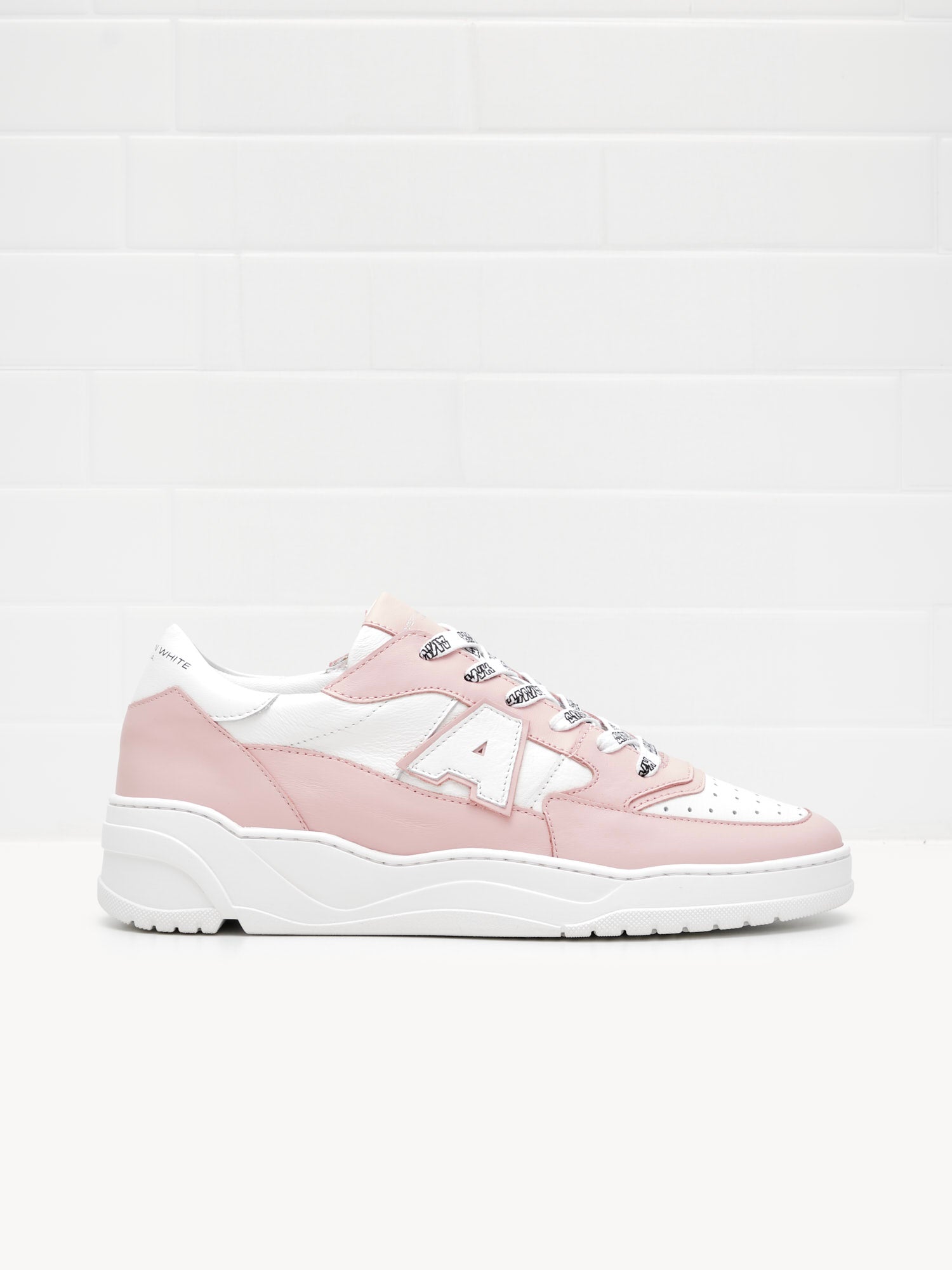 American White - Sneakers Woman Emmeuno Logo Bicolor pink white 