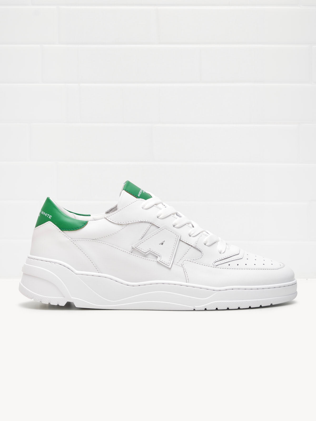 American White Man Emmeuno Logo white green