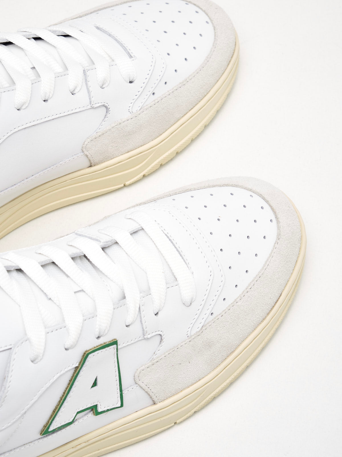 American White - Sneakers Man Emmeuno Logo Explorer white green 